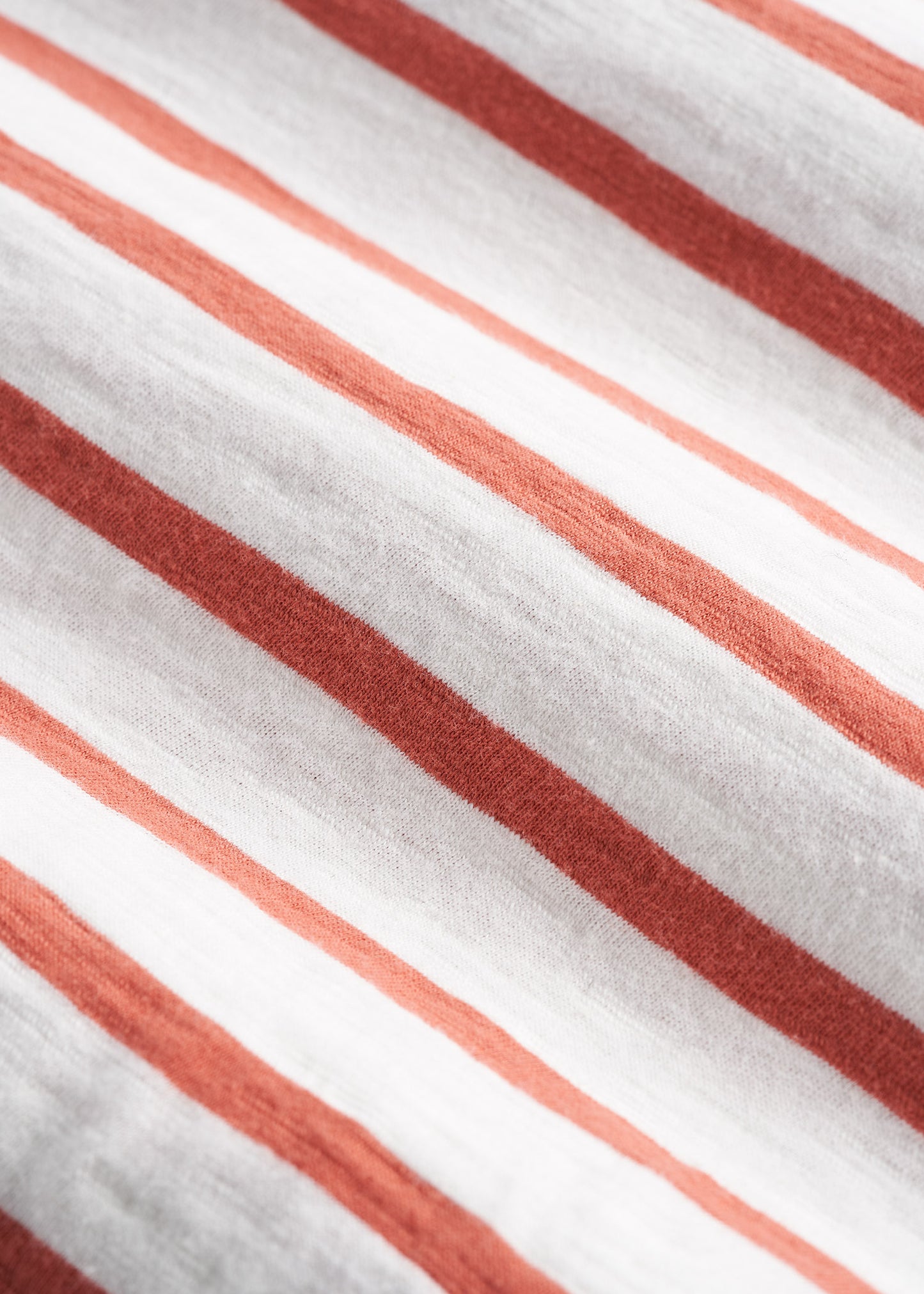 REGULAR-FIT Striped Tee in Burnt Orange and White Stripe - Men's Tall T-shirt