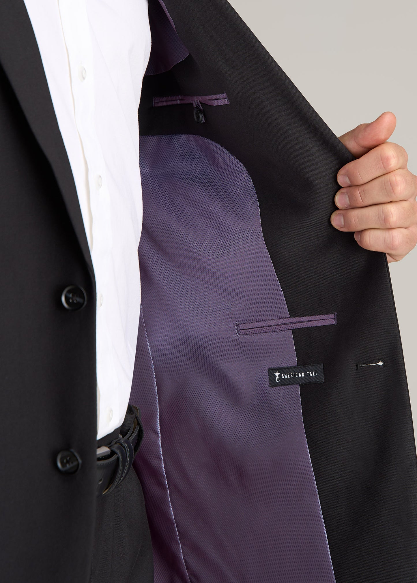 Suit Jacket for Tall Men in Black