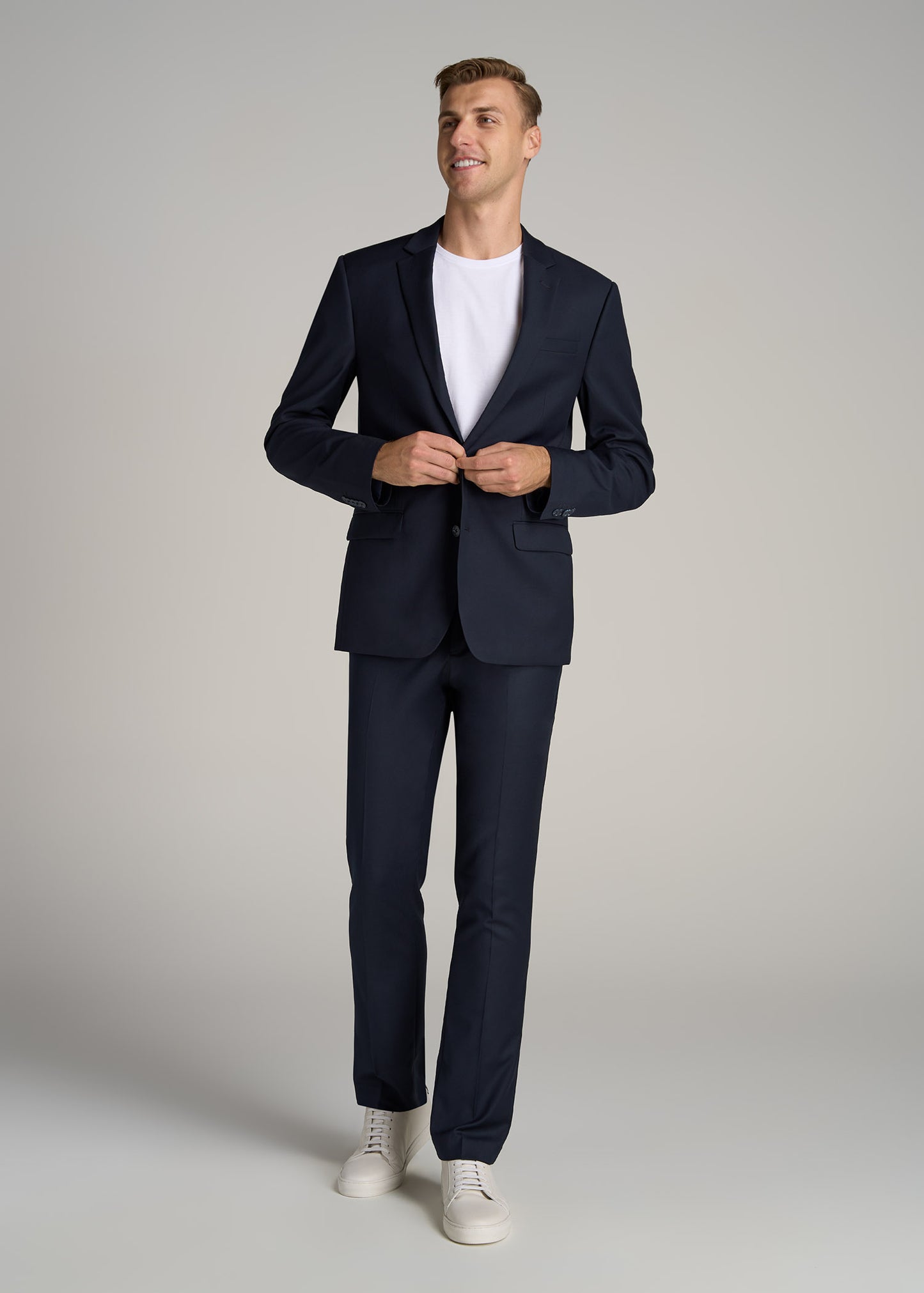 Suit Jacket for Tall Men in True Navy