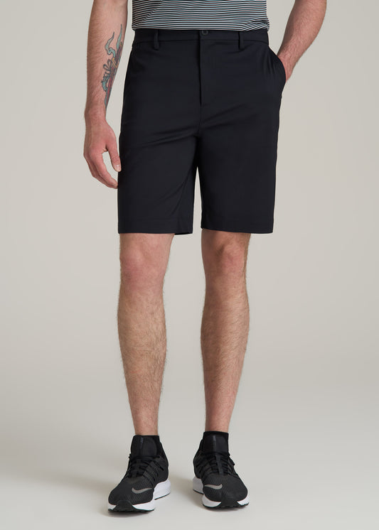 Tech Chino Shorts for Tall Men in Deep Navy