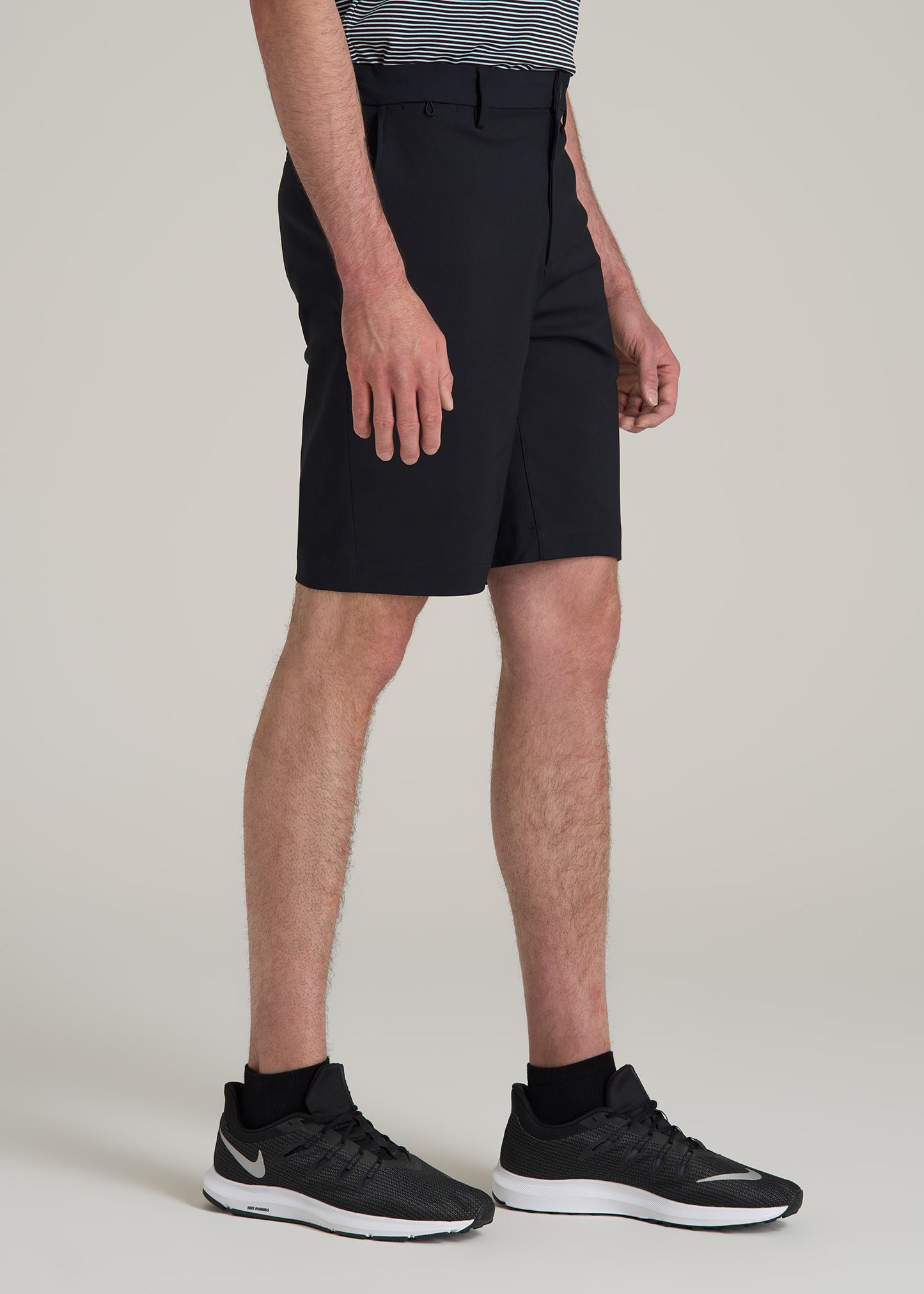 Tech Chino Shorts for Tall Men in Deep Navy