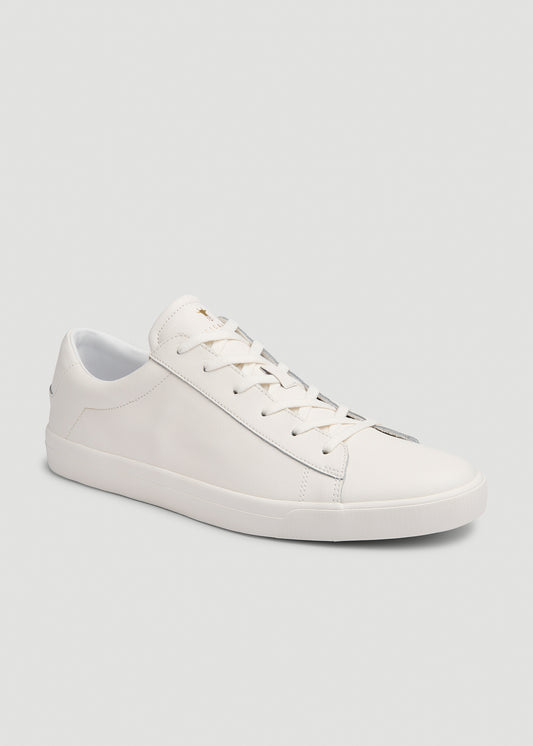 Tennis Sneaker for Tall Men in White