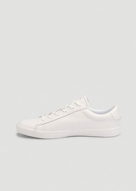 Tennis Sneaker for Tall Men in White