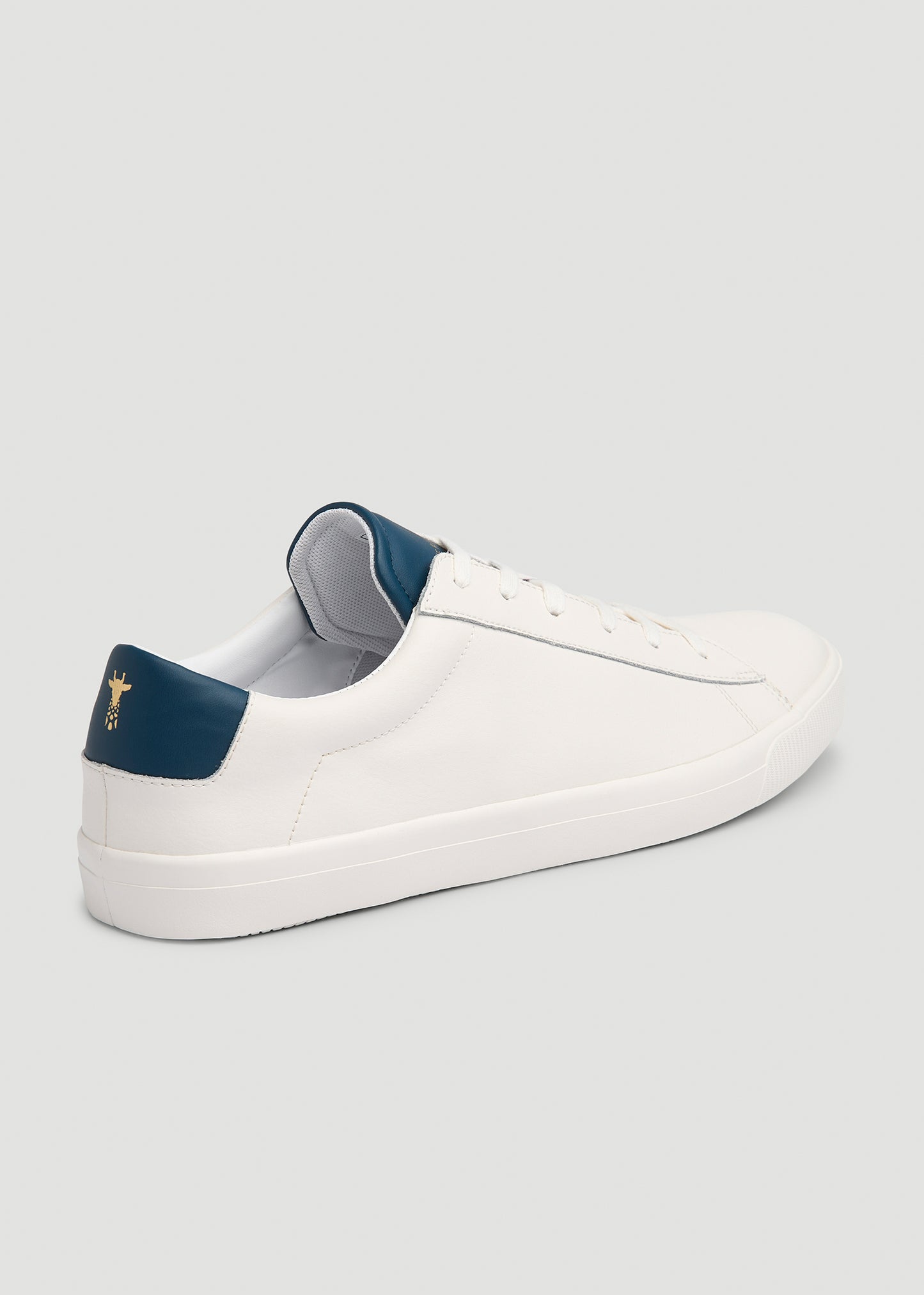 Tennis Sneaker for Tall Men in White and Navy