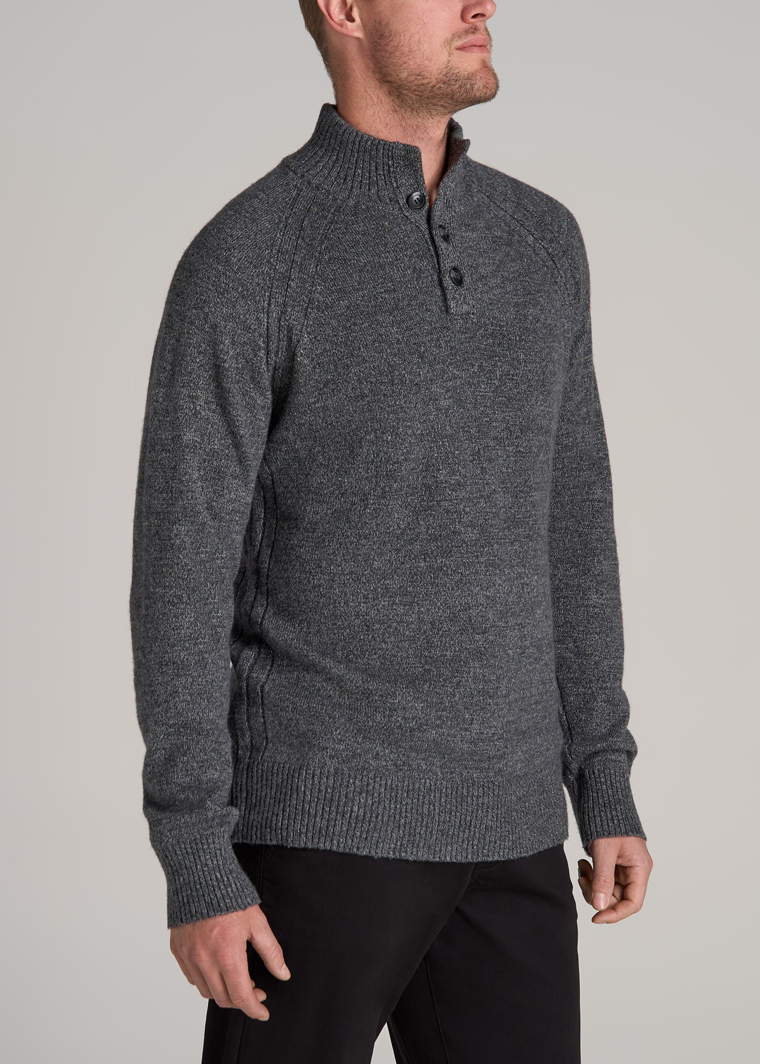 American-Tall-Men-Three-Button-Mock-Neck-Sweater-Grey-Marl-side