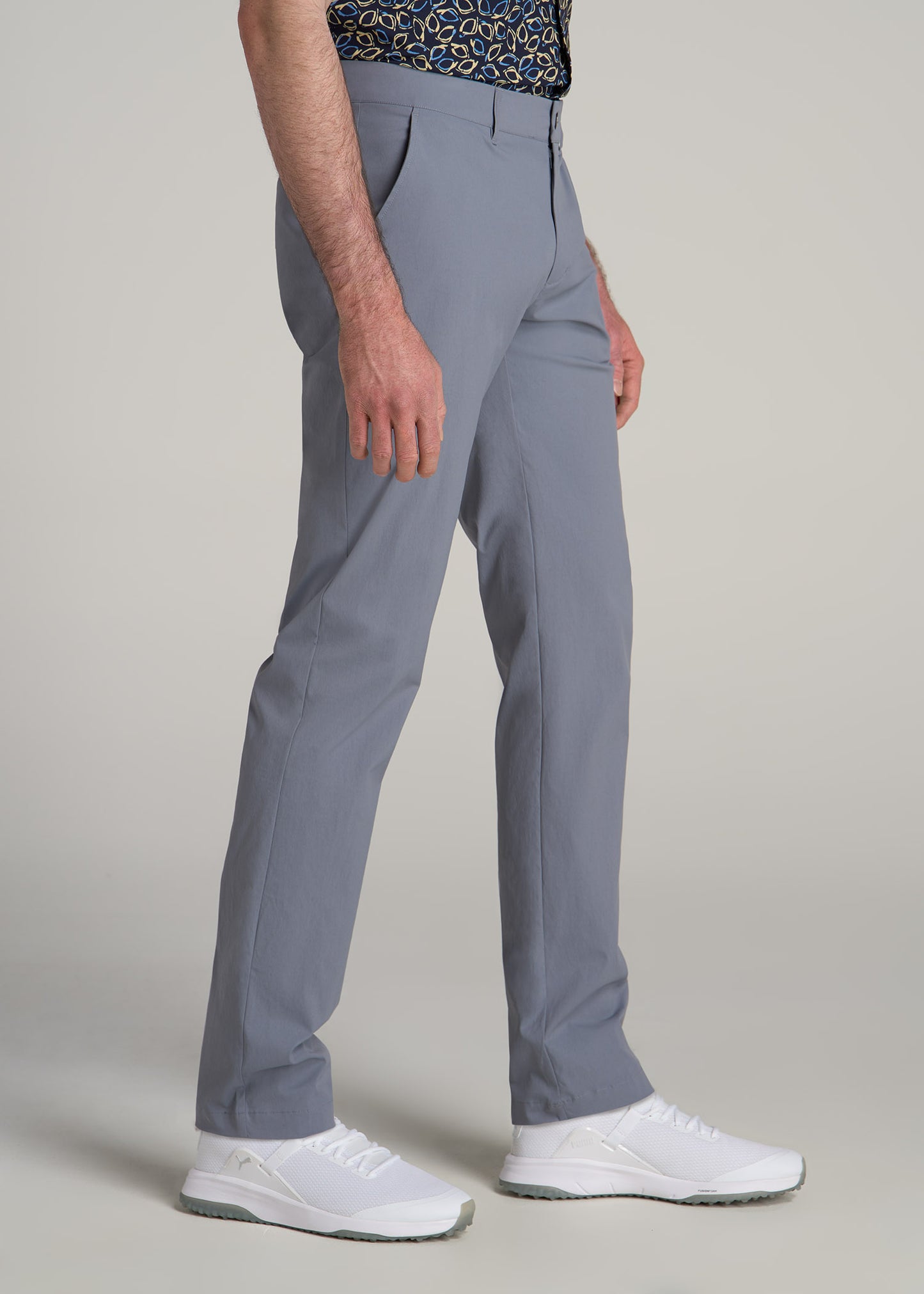 TAPERED FIT Traveler Chino Pants for Tall Men in Skyline Grey