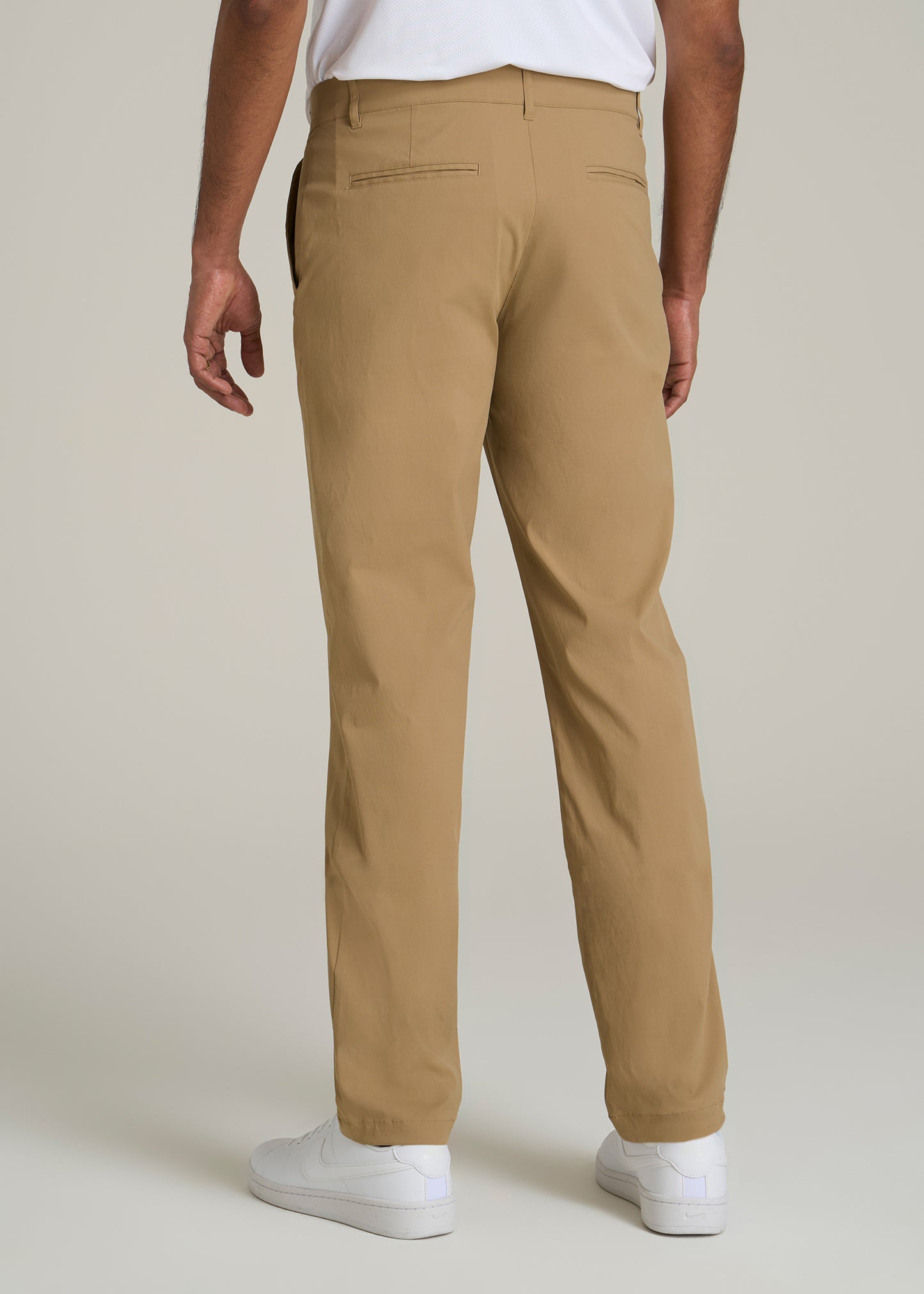 TAPERED FIT Traveler Chino Pants for Tall Men in Tannin