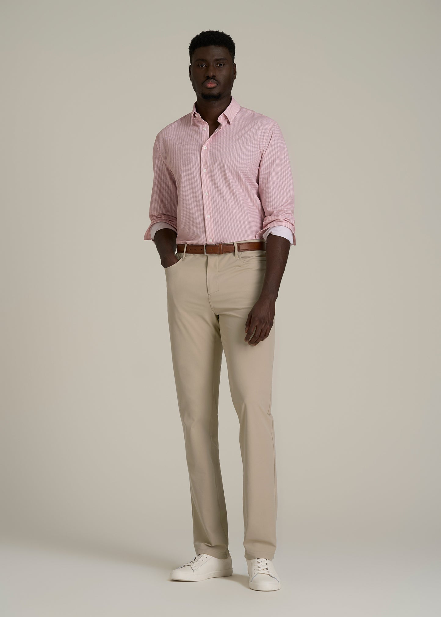 Traveler Pant 2.0 for Tall Men in Light Khaki