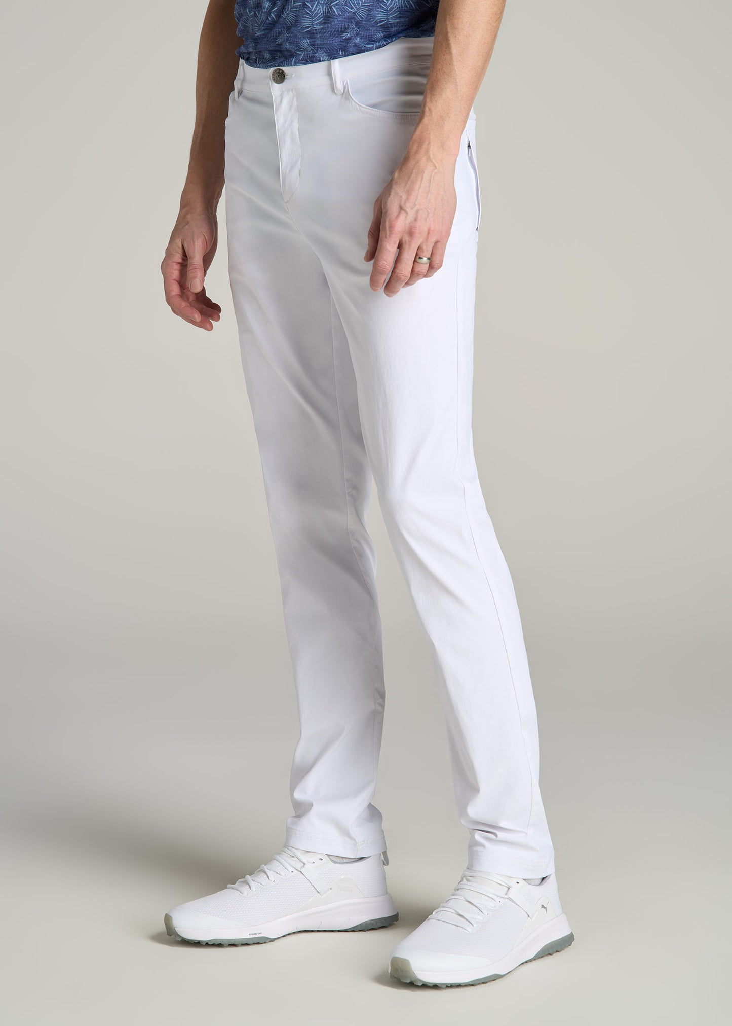 TAPERED-FIT Traveler Pants for Tall Men in White