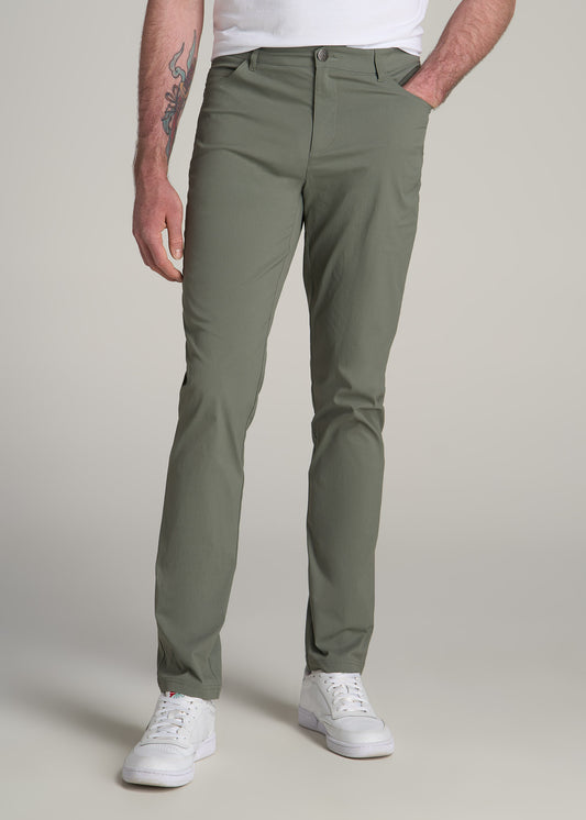 TAPERED-FIT Traveler Pants for Tall Men in Wreath Green