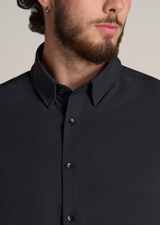 American-Tall-Men-Traveler-Stretch-Dress-Shirt-Black-Detail