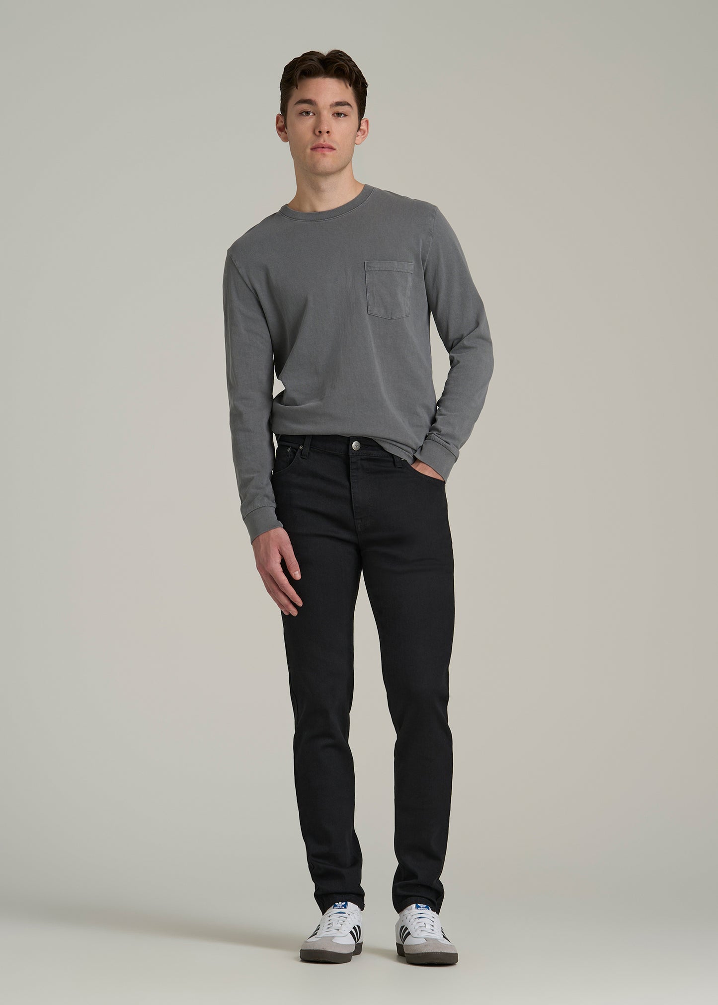 Travis SKINNY Jeans for Tall Men in Black