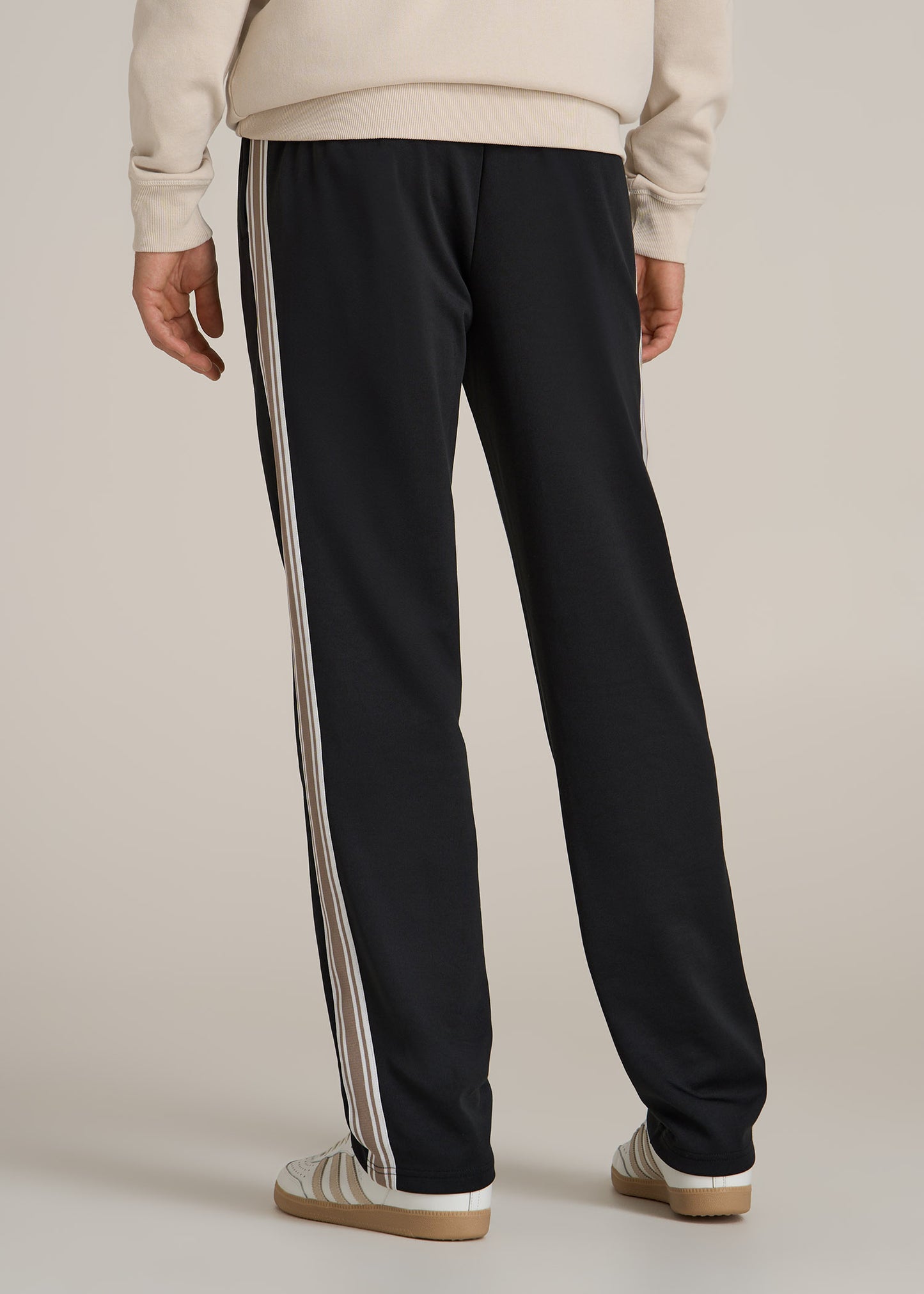 Tricot Track Pants for Tall Men in Black