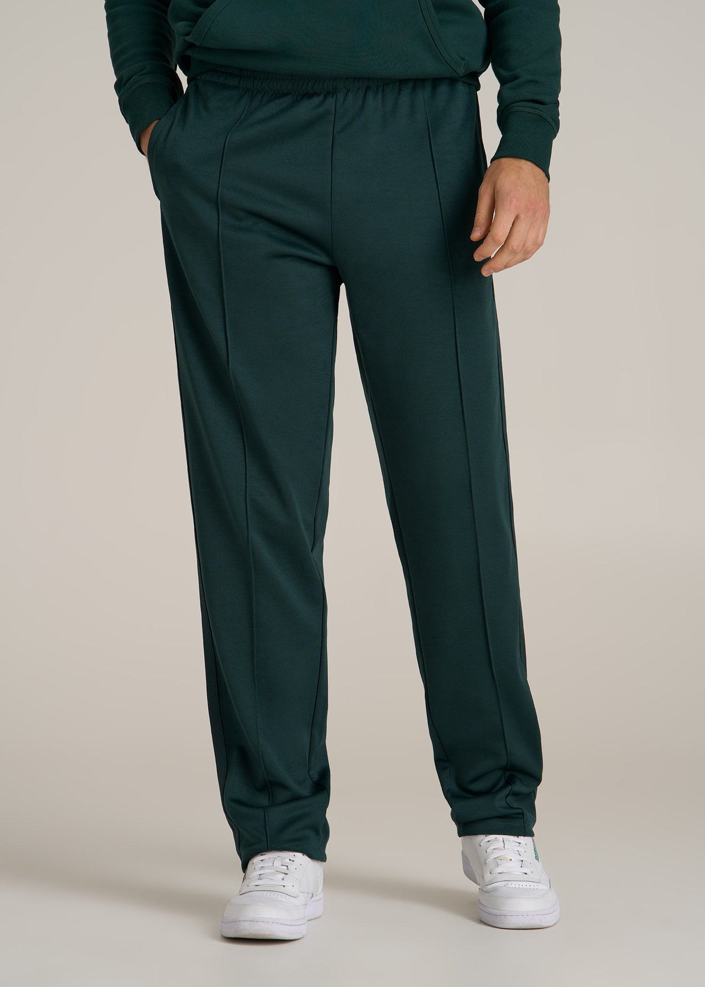 Tricot Track Pants for Tall Men in Emerald