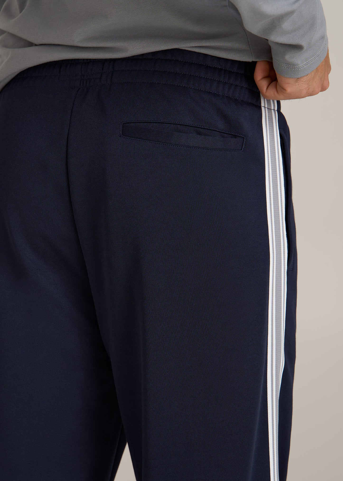 Tricot Track Pants for Tall Men in Evening Blue