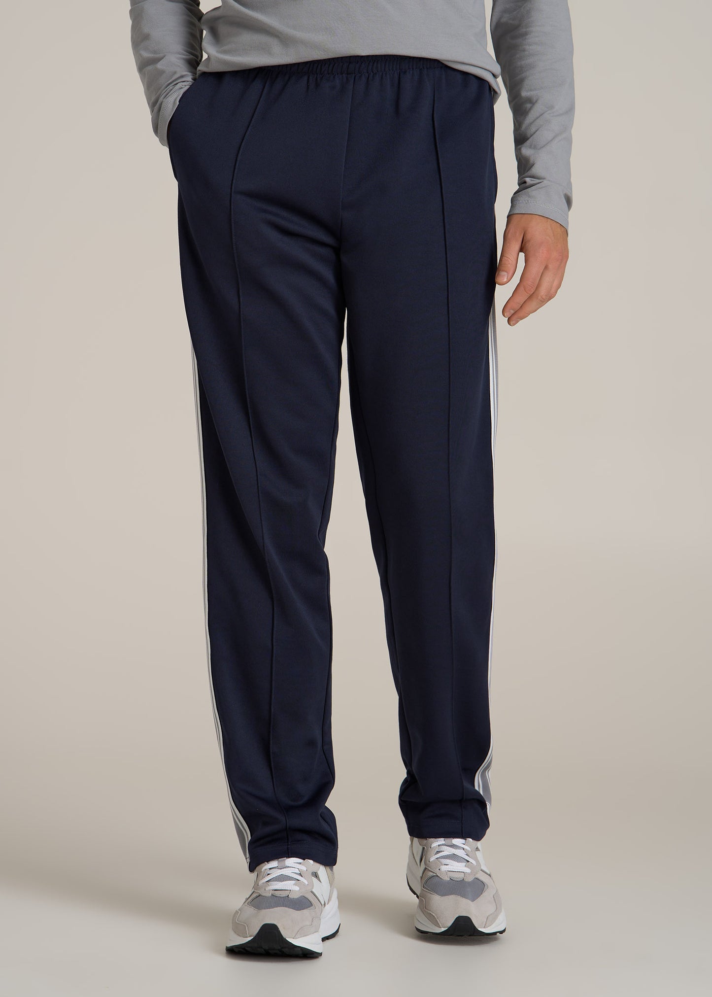 Tricot Track Pants for Tall Men in Evening Blue