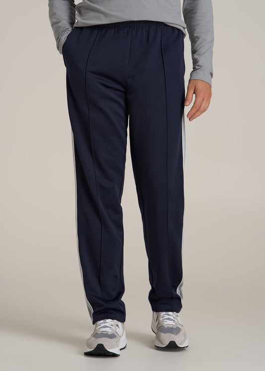 Tricot Track Pants for Tall Men in Evening Blue