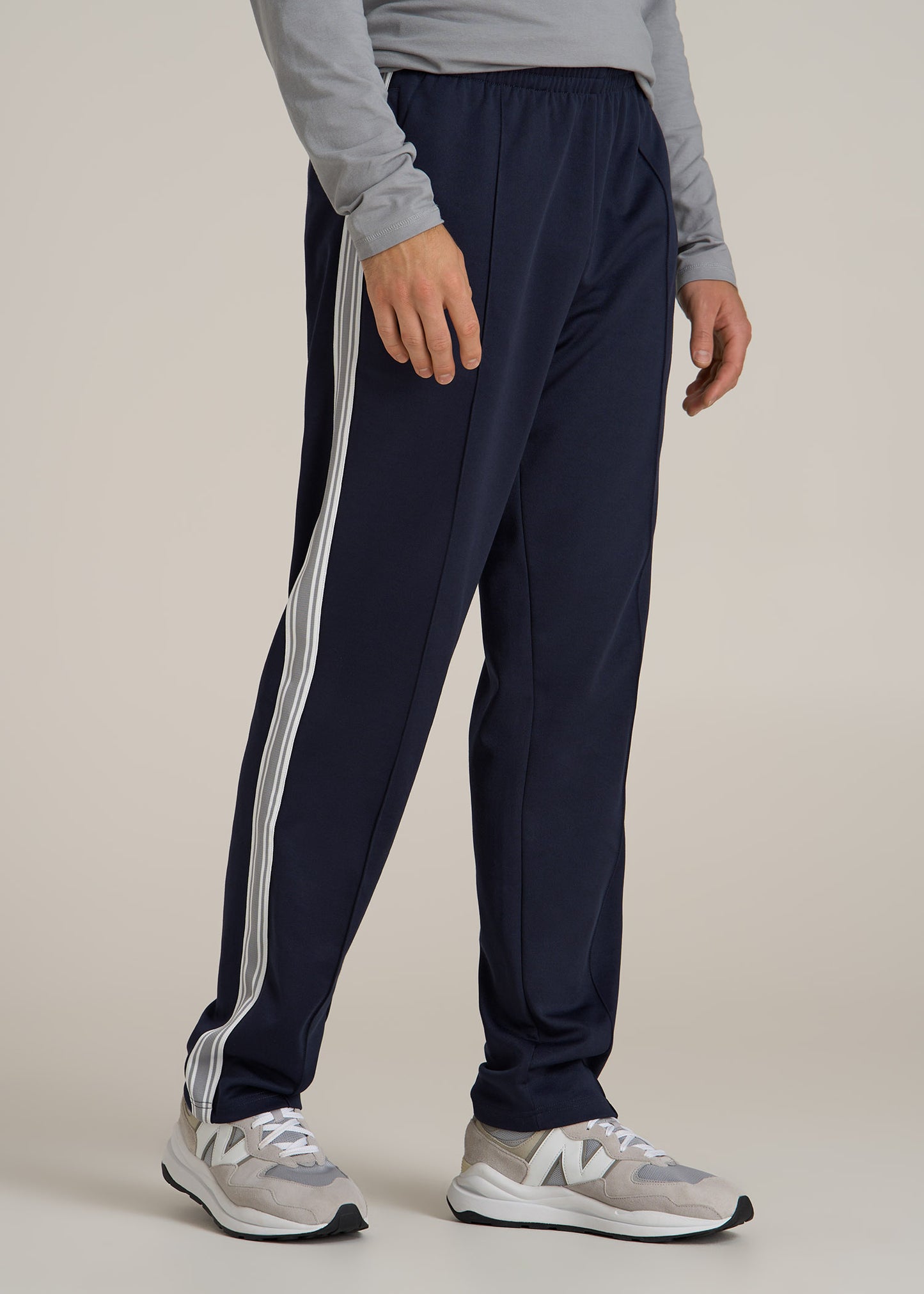 Tricot Track Pants for Tall Men in Evening Blue