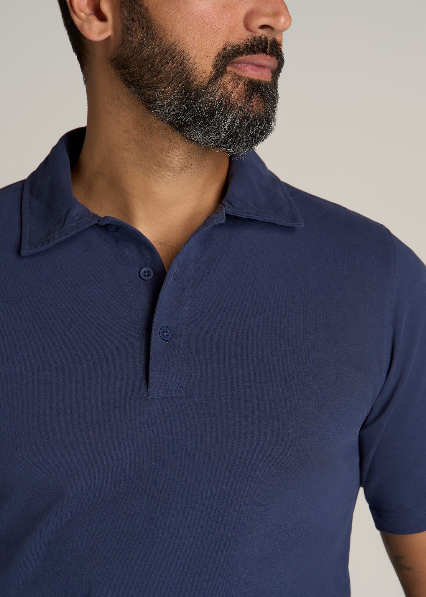 American-Tall-Men-Ultra-Soft-Short-Sleeve-Cotton-Polo-Vintage-Midnight-Navy-detail