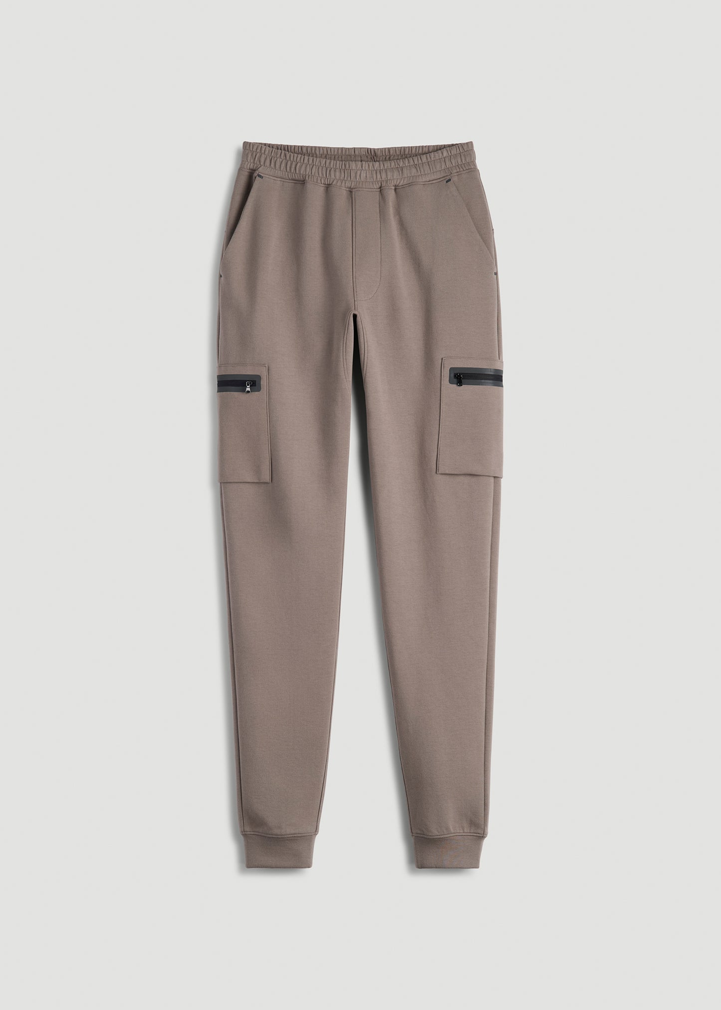 Utility Fleece Cargo Joggers for Tall Men in Portobello