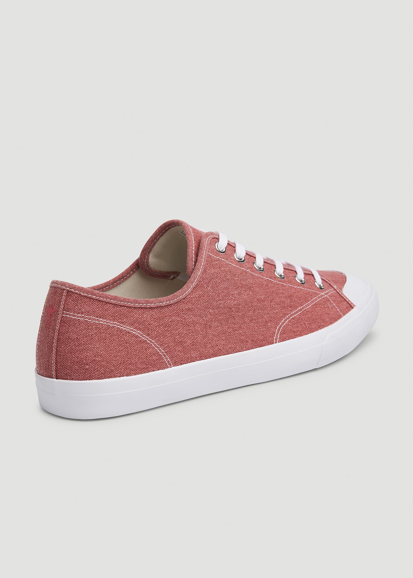 Vulcanized Sneaker for Tall Men in Light Red