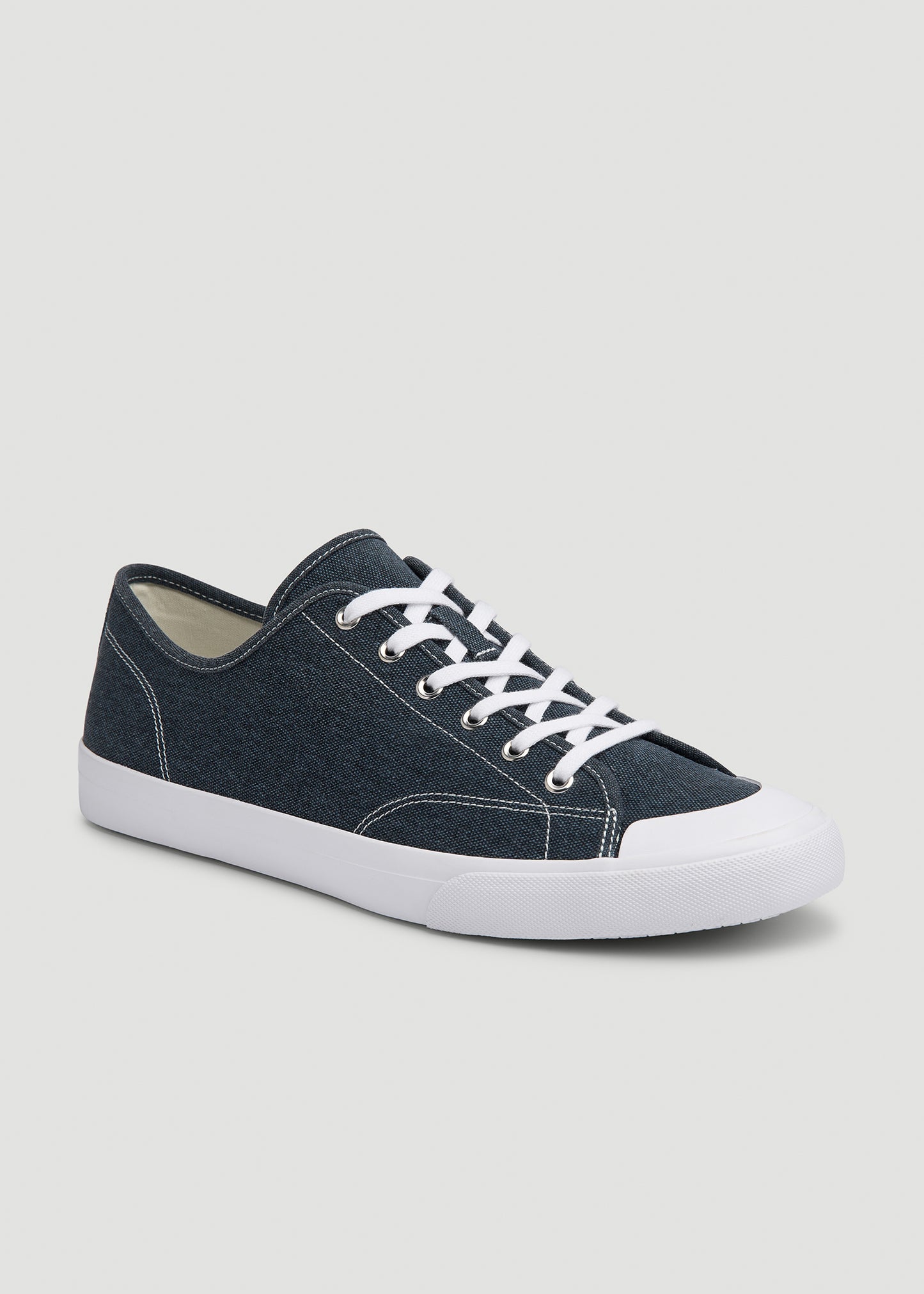 Vulcanized Sneaker for Tall Men in Navy Blue