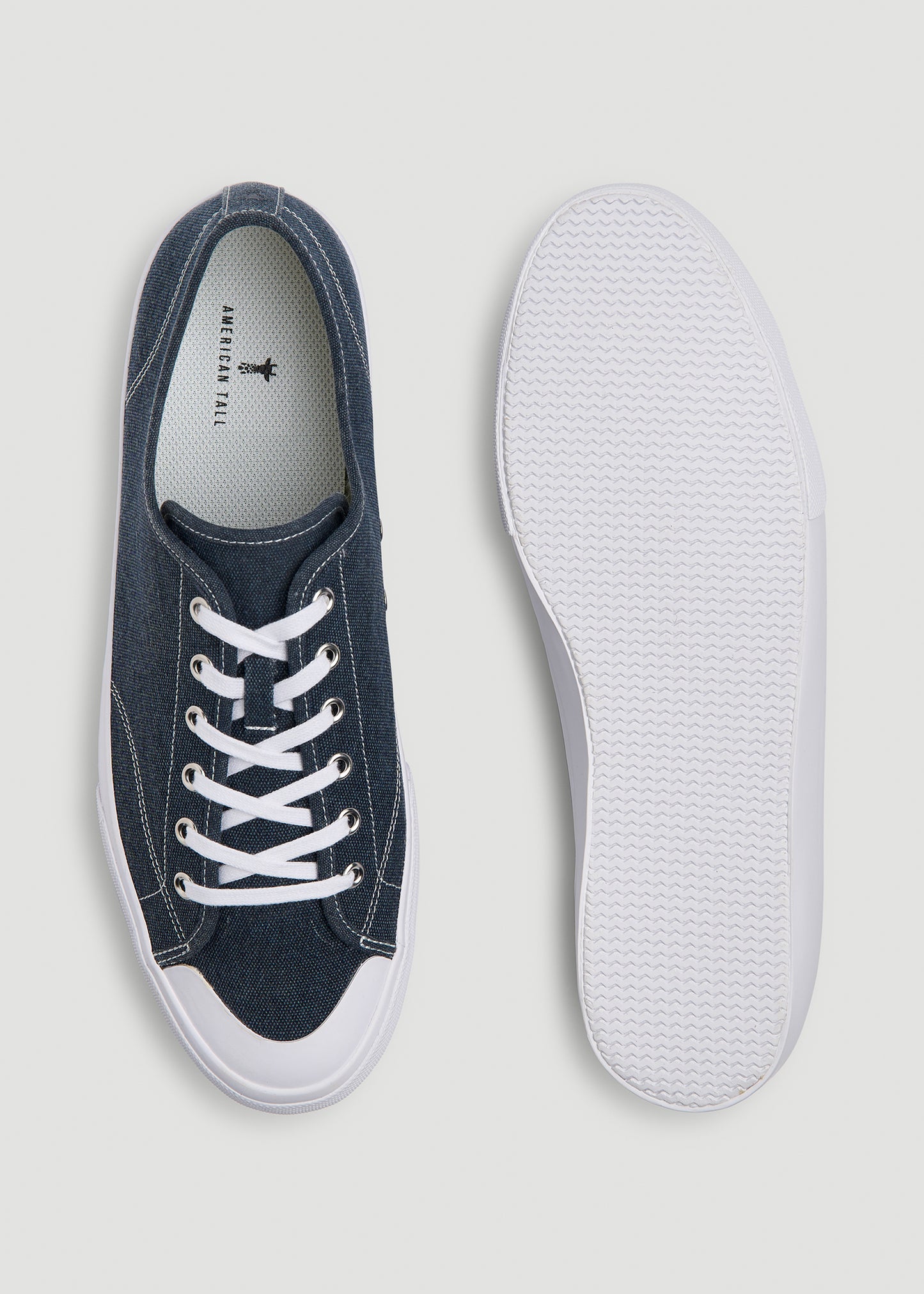 Vulcanized Sneaker for Tall Men in Navy Blue