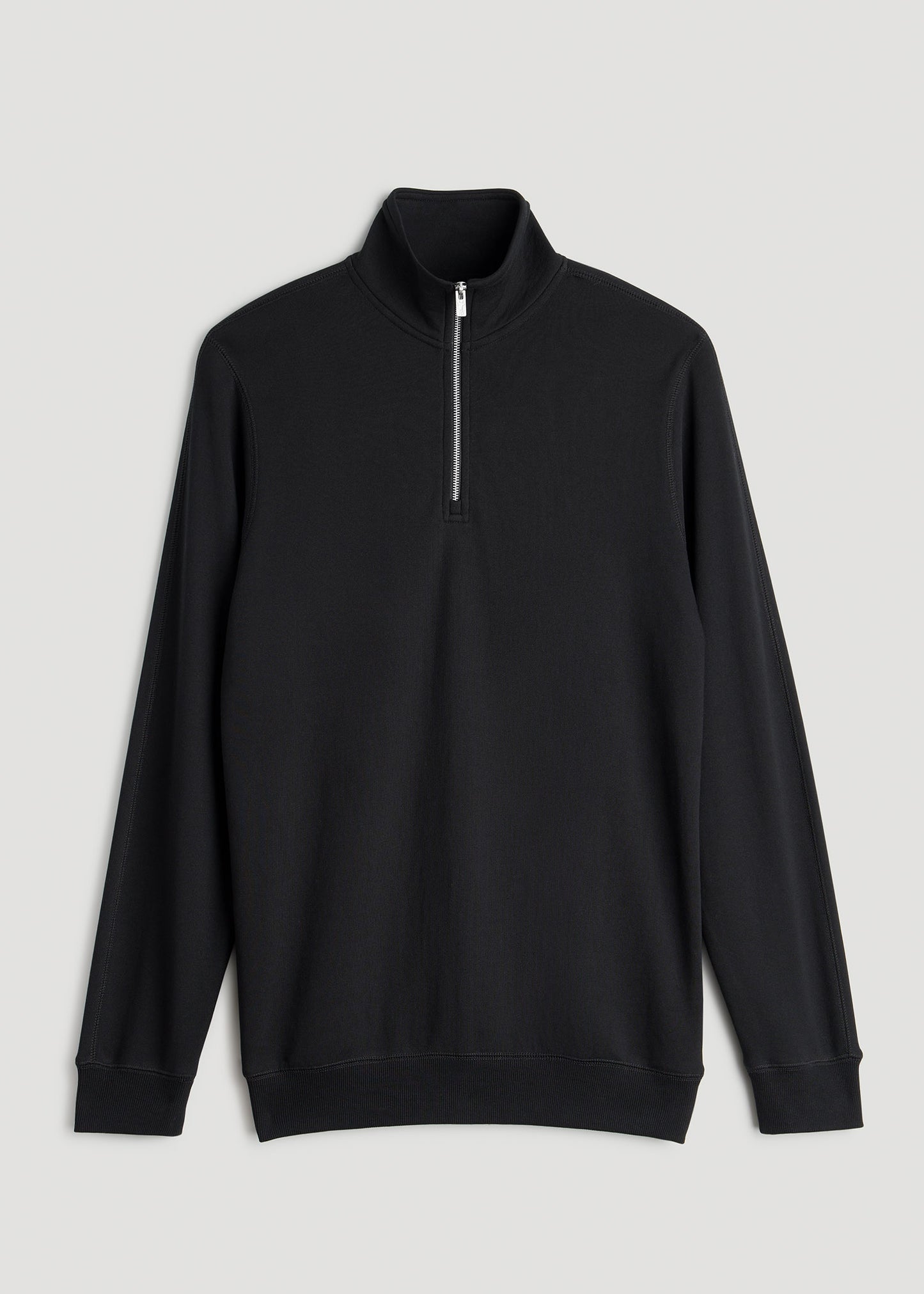 Wearever 2.0 French Terry Quarter-Zip Tall Men's Sweatshirt in Black