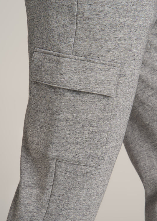 American-Tall-Men-Wearever-Fleece-Cargo-Jogger-Heather-Grey-detail