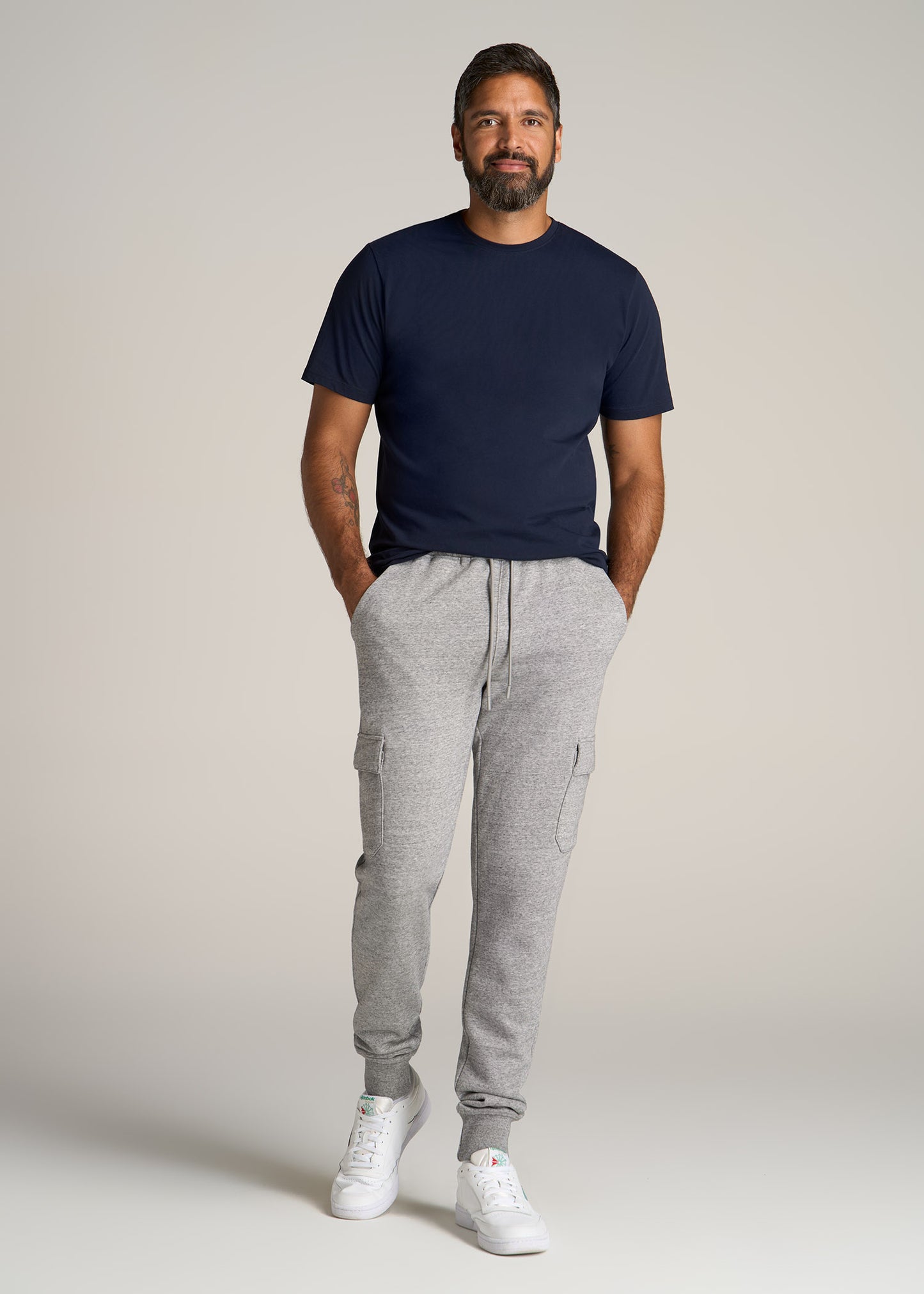 American-Tall-Men-Wearever-Fleece-Cargo-Jogger-Heather-Grey-full