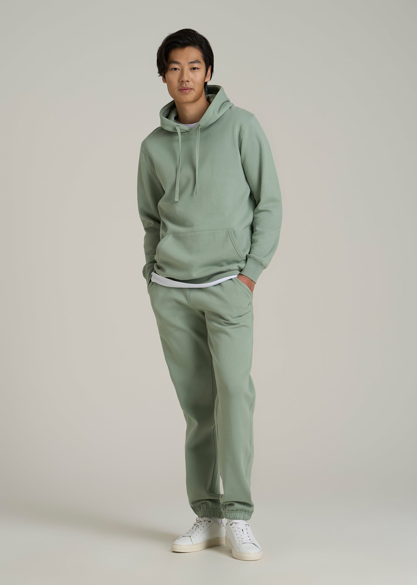 Wearever 2.0 Fleece Hoodie for Tall Men in Seagrass