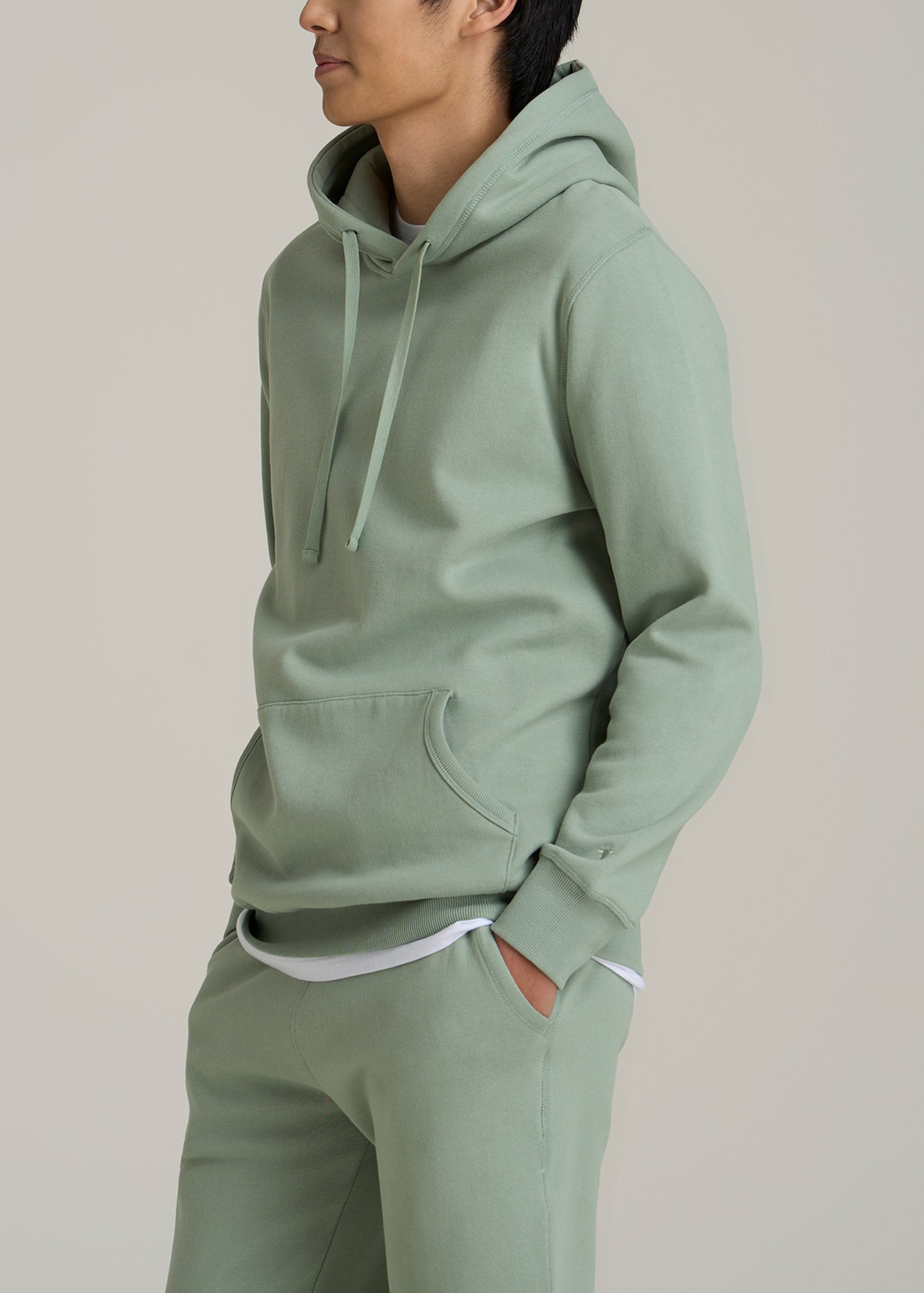 Wearever 2.0 Fleece Hoodie for Tall Men in Seagrass