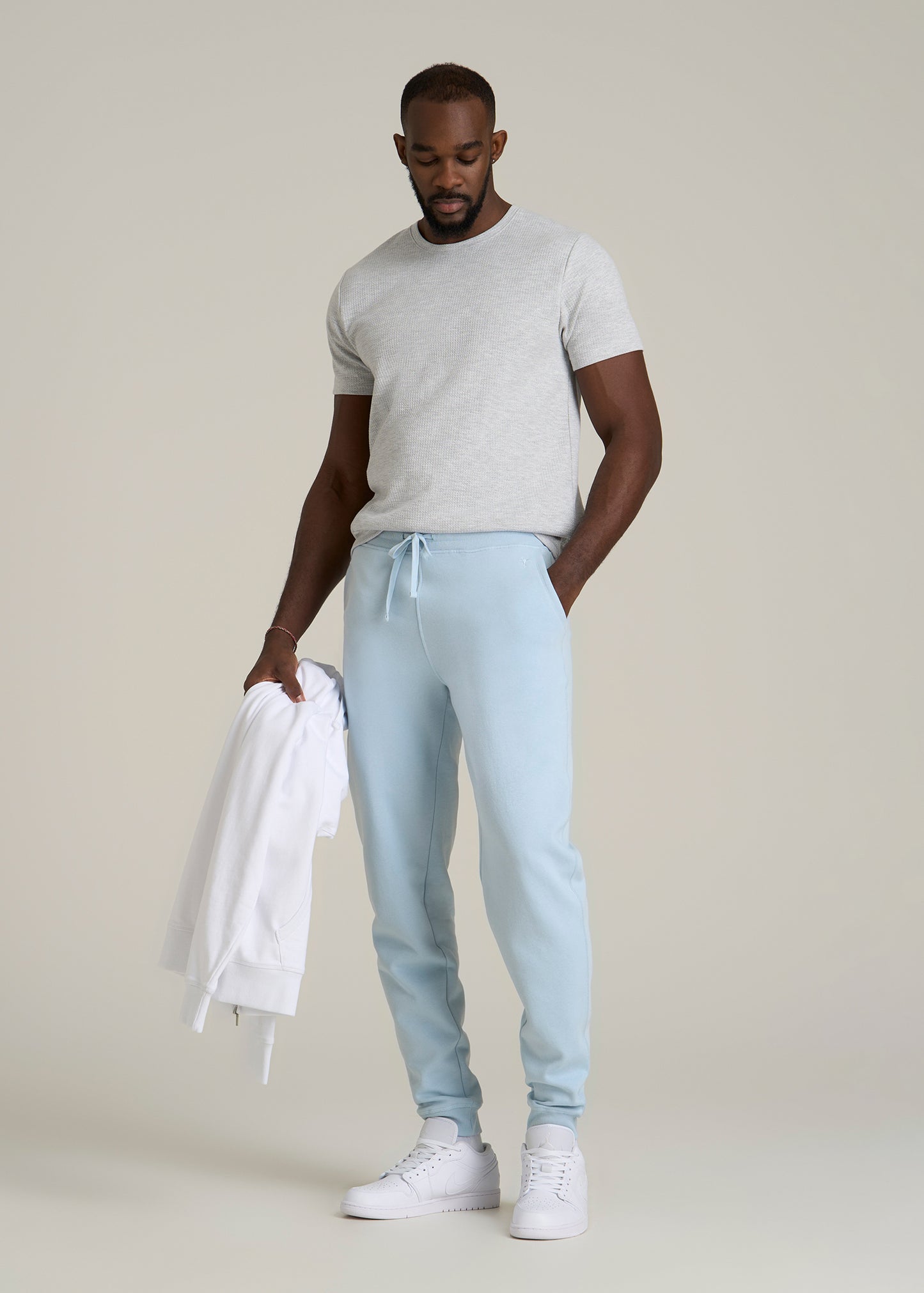 Wearever 2.0 Fleece Joggers for Tall Men in Ice Blue