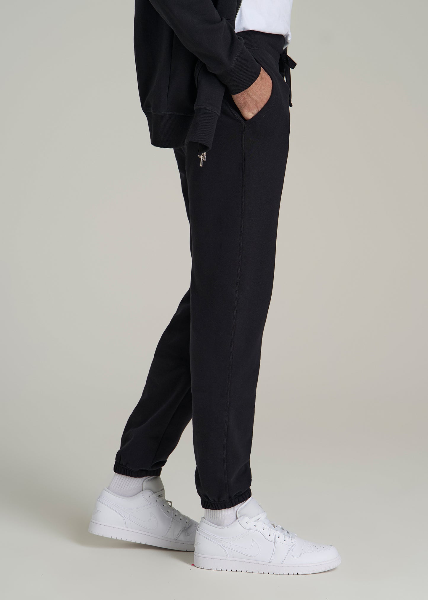 Wearever 2.0 Fleece Sweatpants for Tall Men in Black