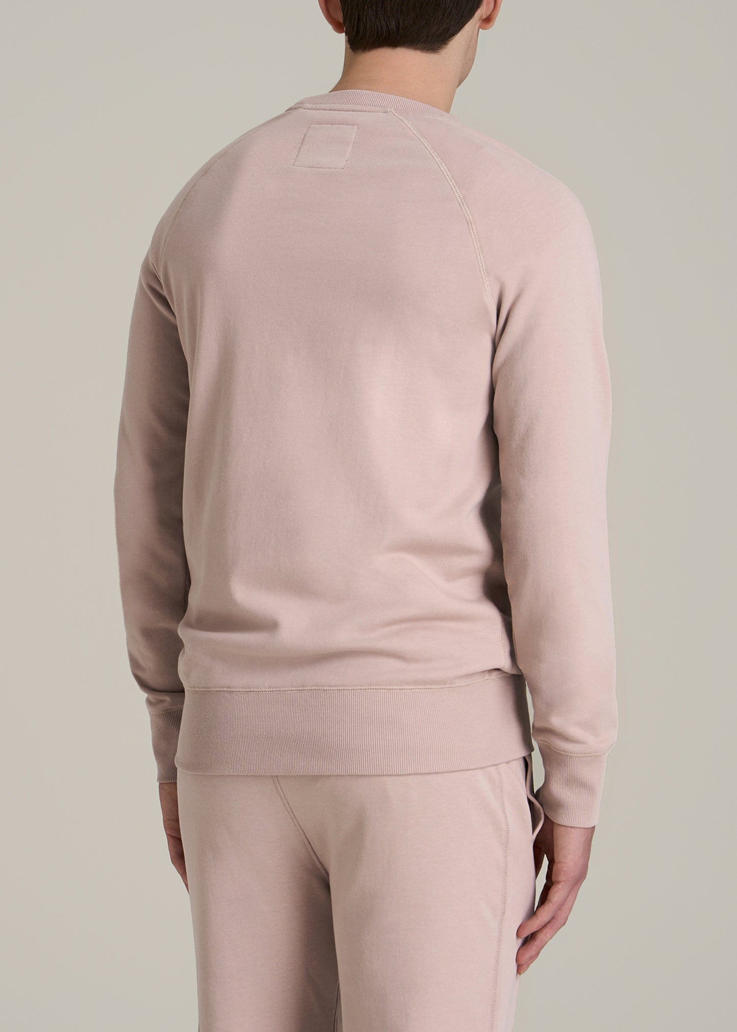 Wearever 2.0 French Terry Crewneck Sweatshirt for Tall Men in Desert Rose