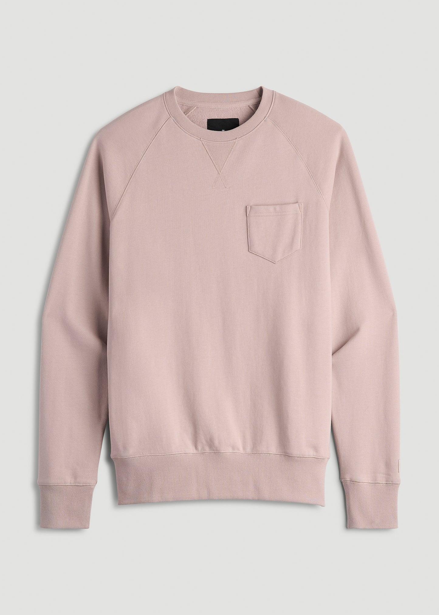 Wearever 2.0 French Terry Crewneck Sweatshirt for Tall Men in Desert Rose