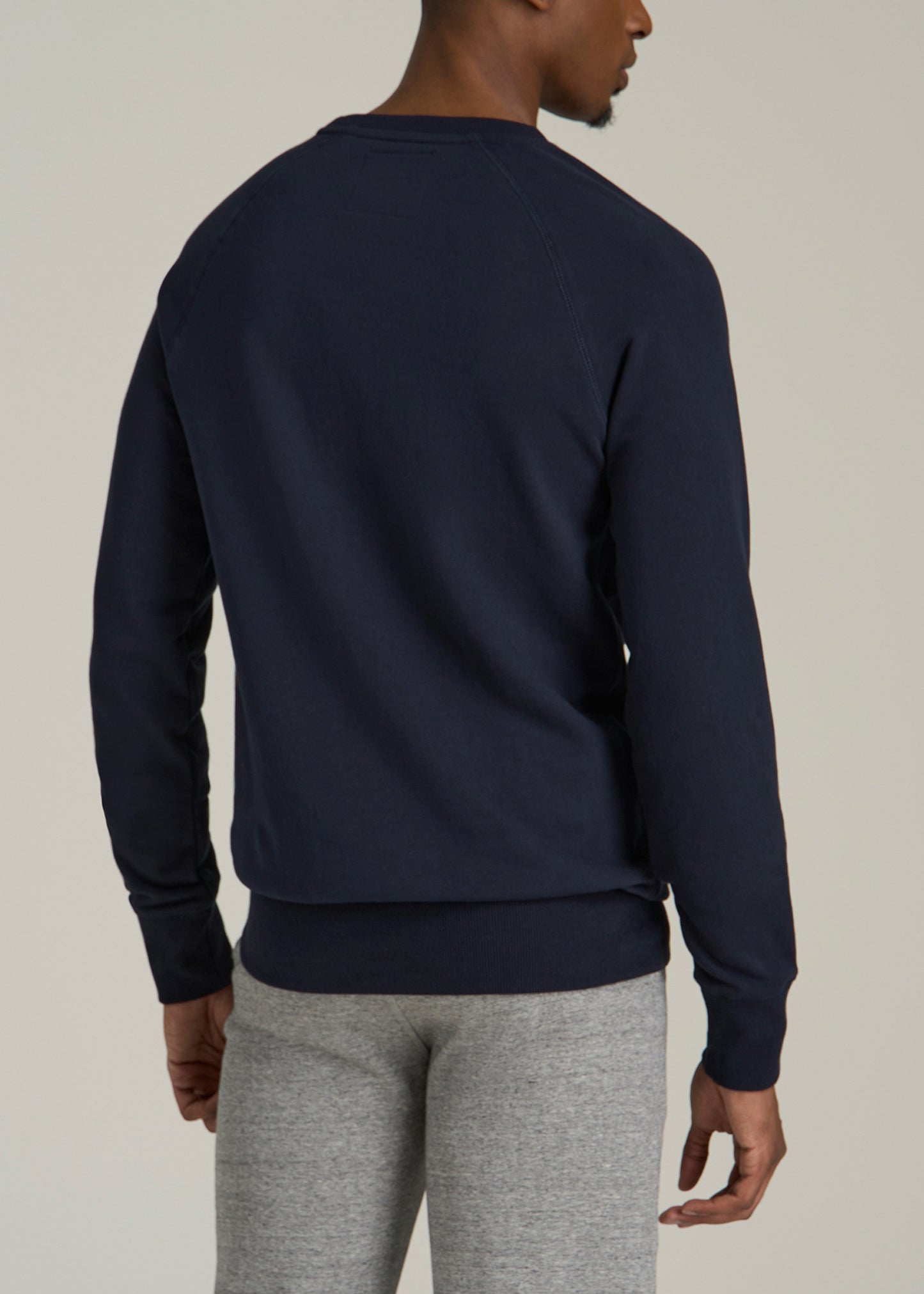 Wearever 2.0 French Terry Crewneck Sweatshirt for Tall Men in Evening Blue