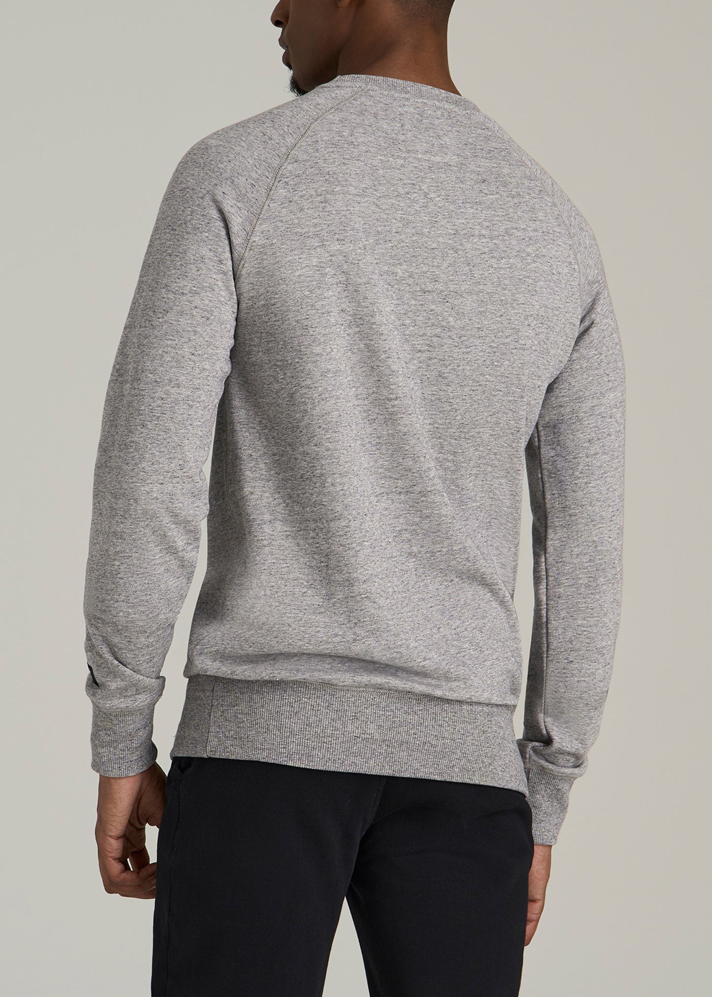 Wearever 2.0 French Terry Crewneck Sweatshirt for Tall Men in Heathered Grey