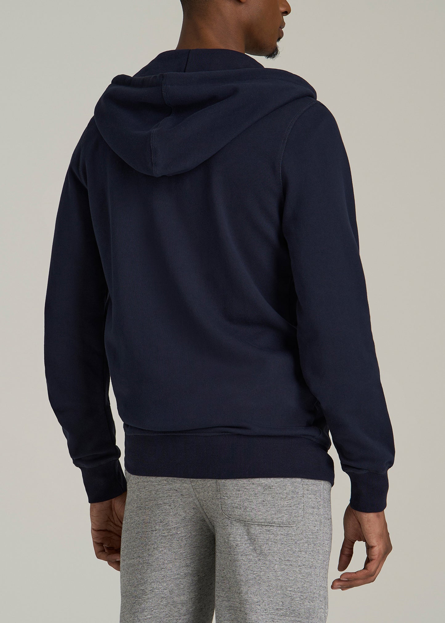 Wearever 2.0 French Terry Full-Zip Hoodie for Tall Men in Evening Blue