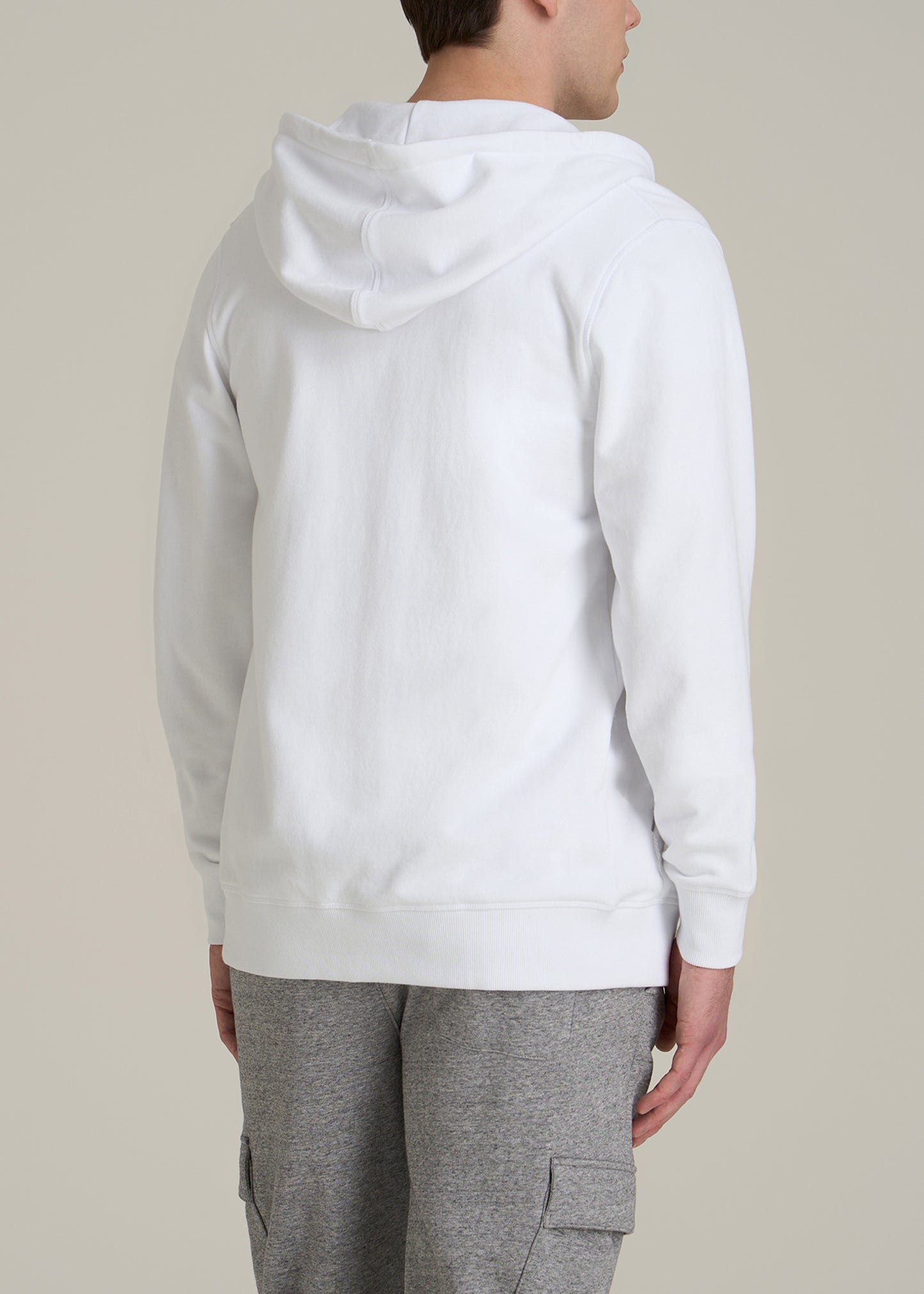 Wearever 2.0 French Terry Full-Zip Hoodie for Tall Men in White