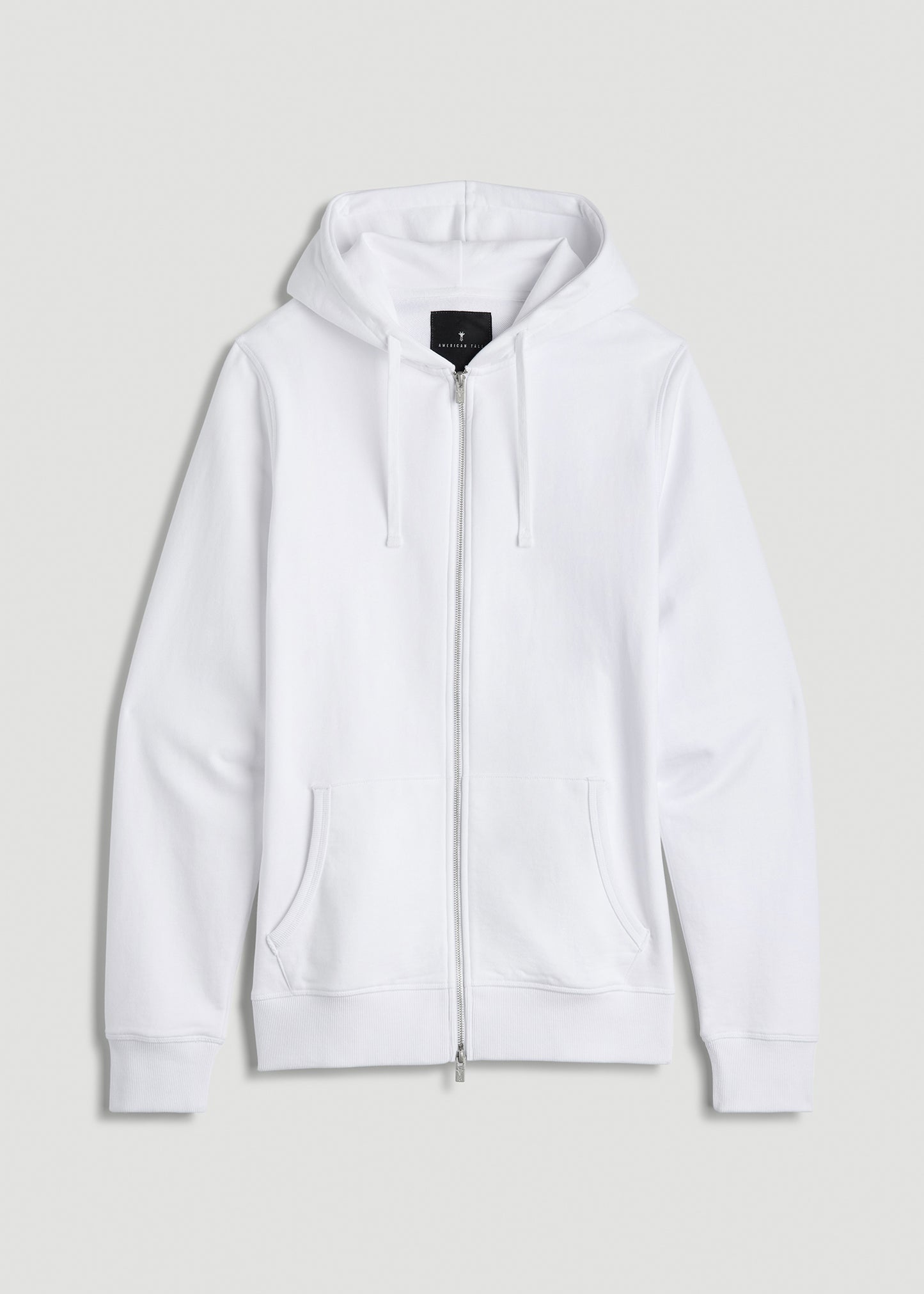 Wearever 2.0 French Terry Full-Zip Hoodie for Tall Men in White