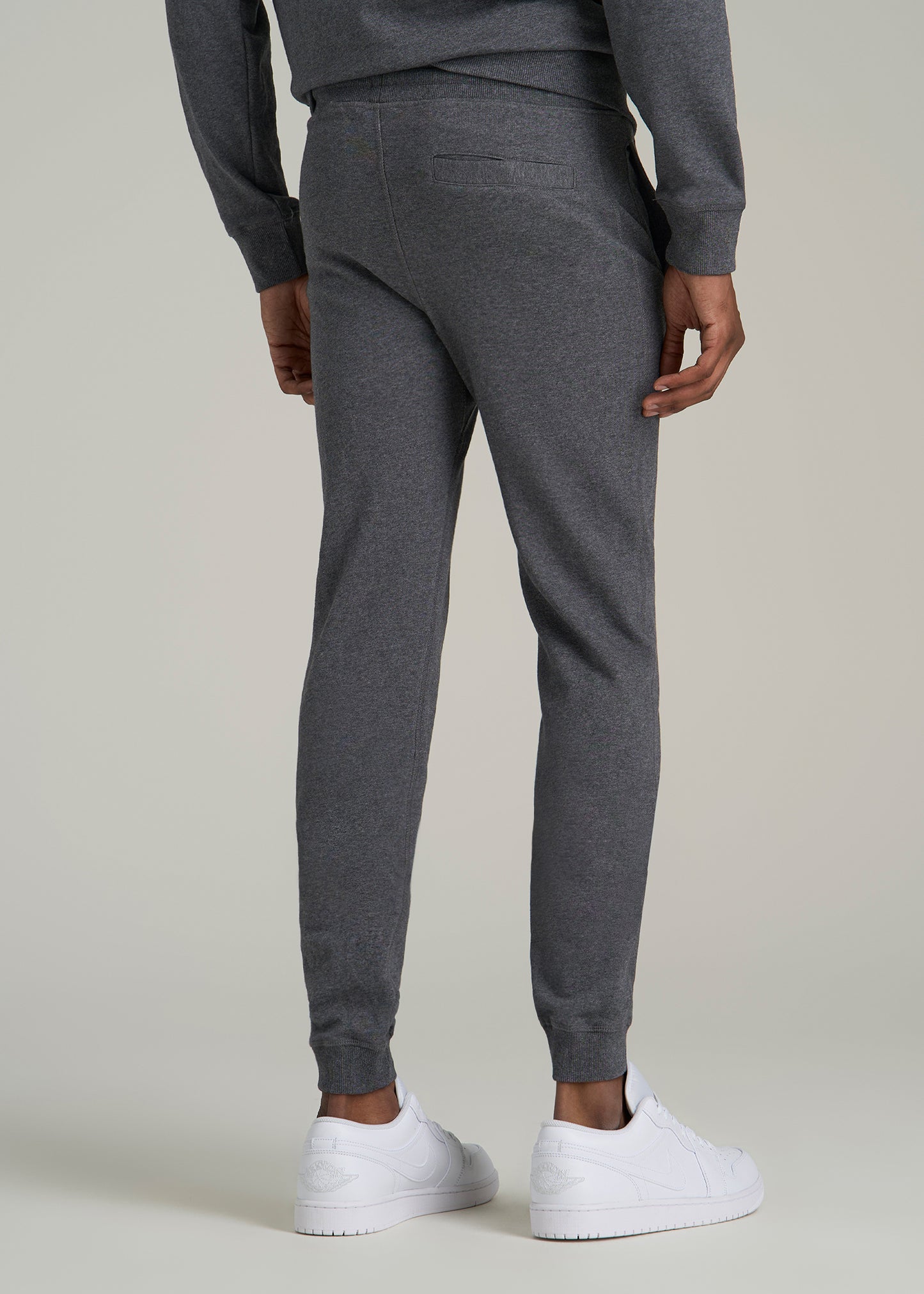 Wearever 2.0 French Terry Joggers for Tall Men in Charcoal Mix