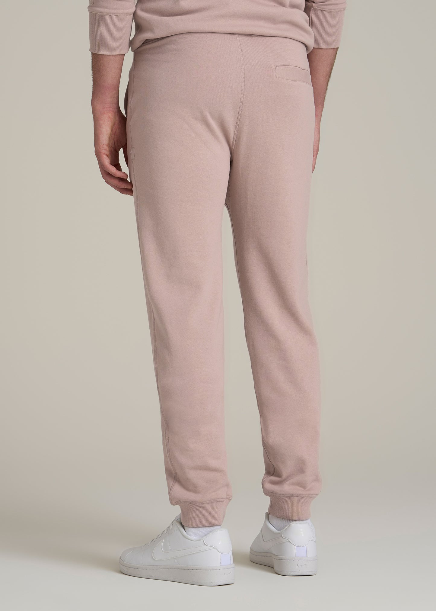 Wearever 2.0 French Terry Joggers for Tall Men in Desert Rose