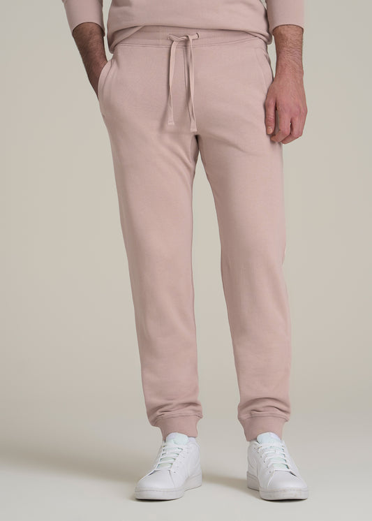 Wearever 2.0 French Terry Joggers for Tall Men in Desert Rose