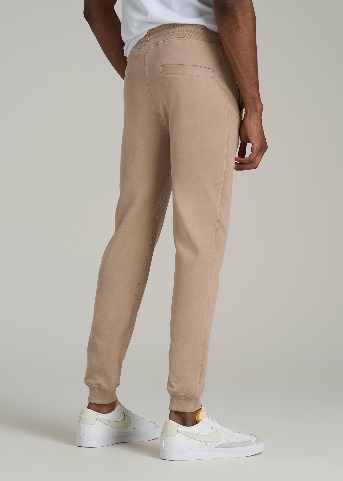 Wearever 2.0 French Terry Joggers for Tall Men in Light Camel