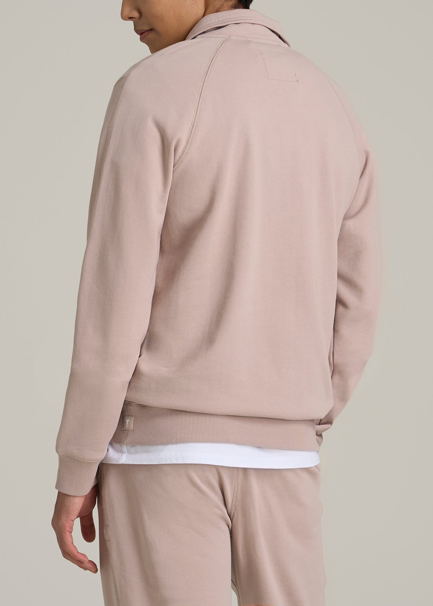 Wearever 2.0 French Terry Quarter-Zip Tall Men's Sweatshirt in Desert Rose