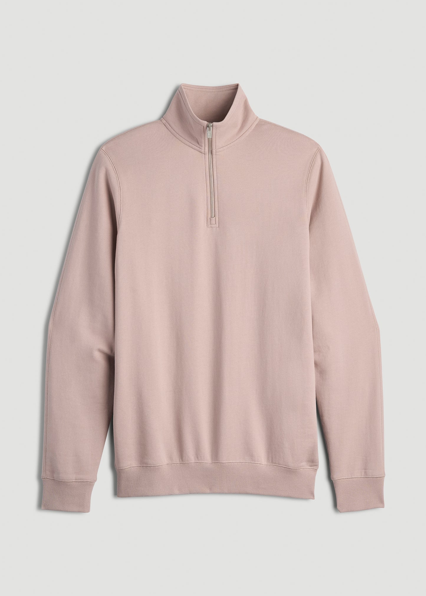 Wearever 2.0 French Terry Quarter-Zip Tall Men's Sweatshirt in Desert Rose