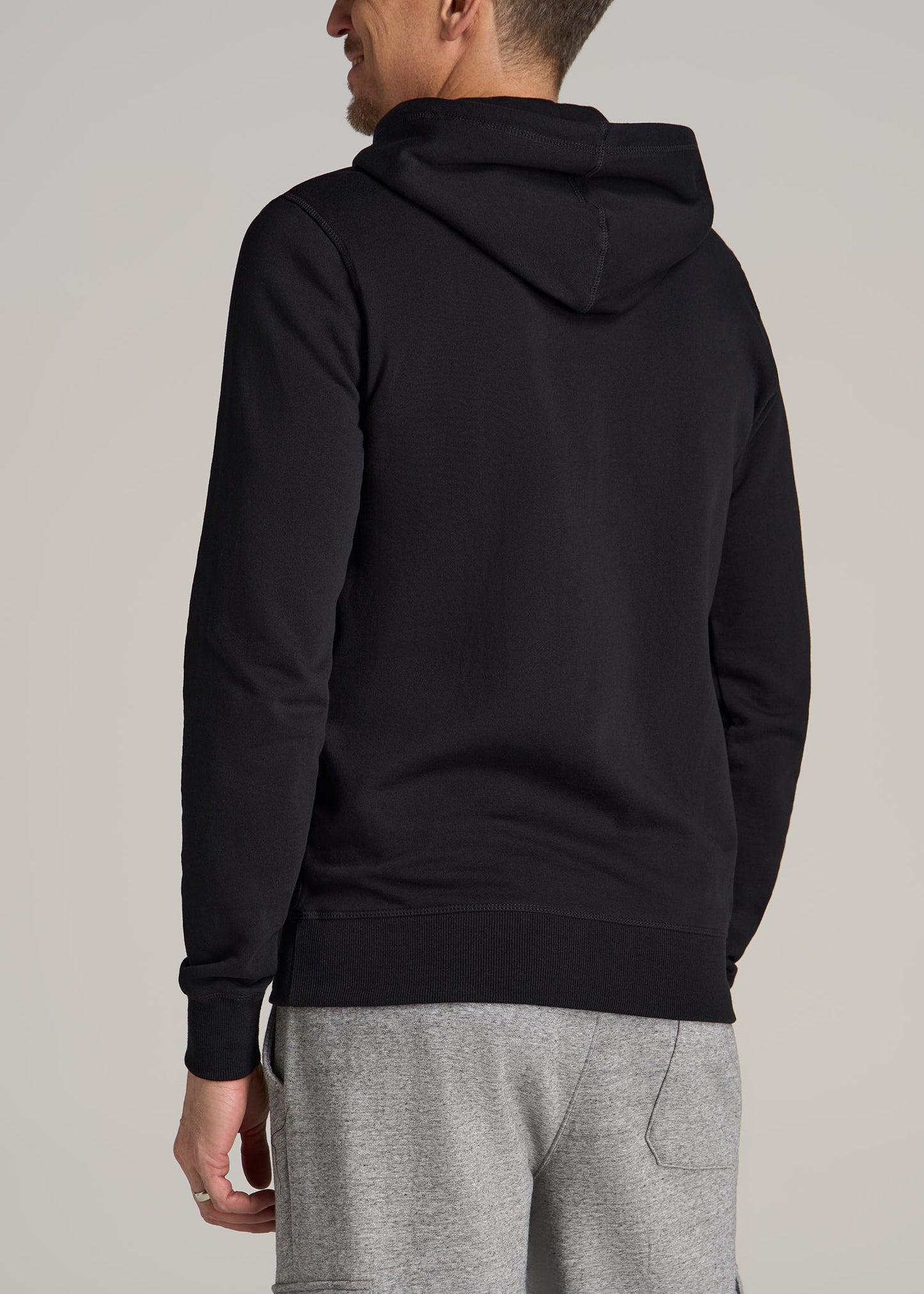 Wearever Fleece Pullover Men's Tall Hoodie in Black