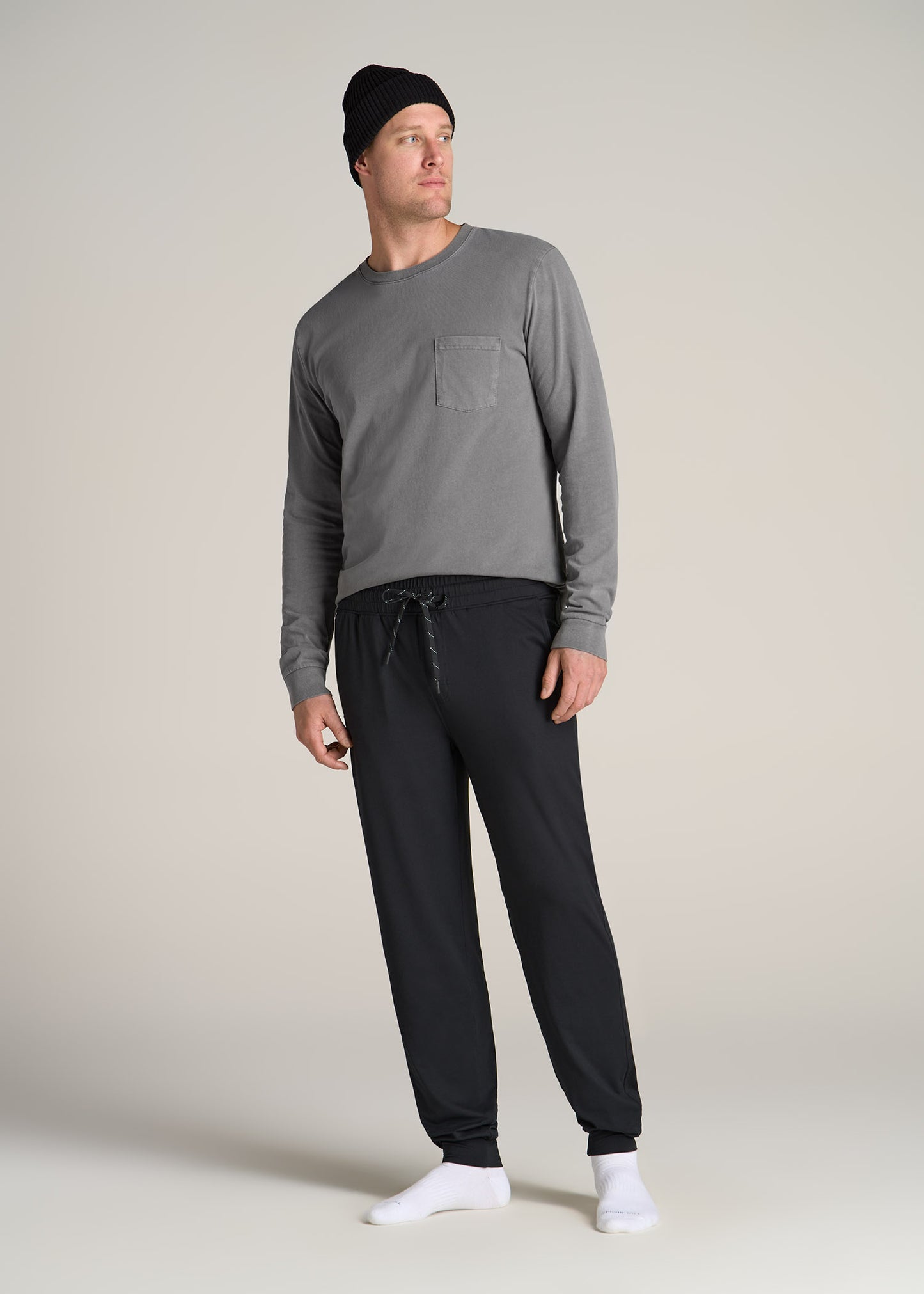 American-Tall-Men-Weekender-Stretch-Lounge-Jogger-Black-full