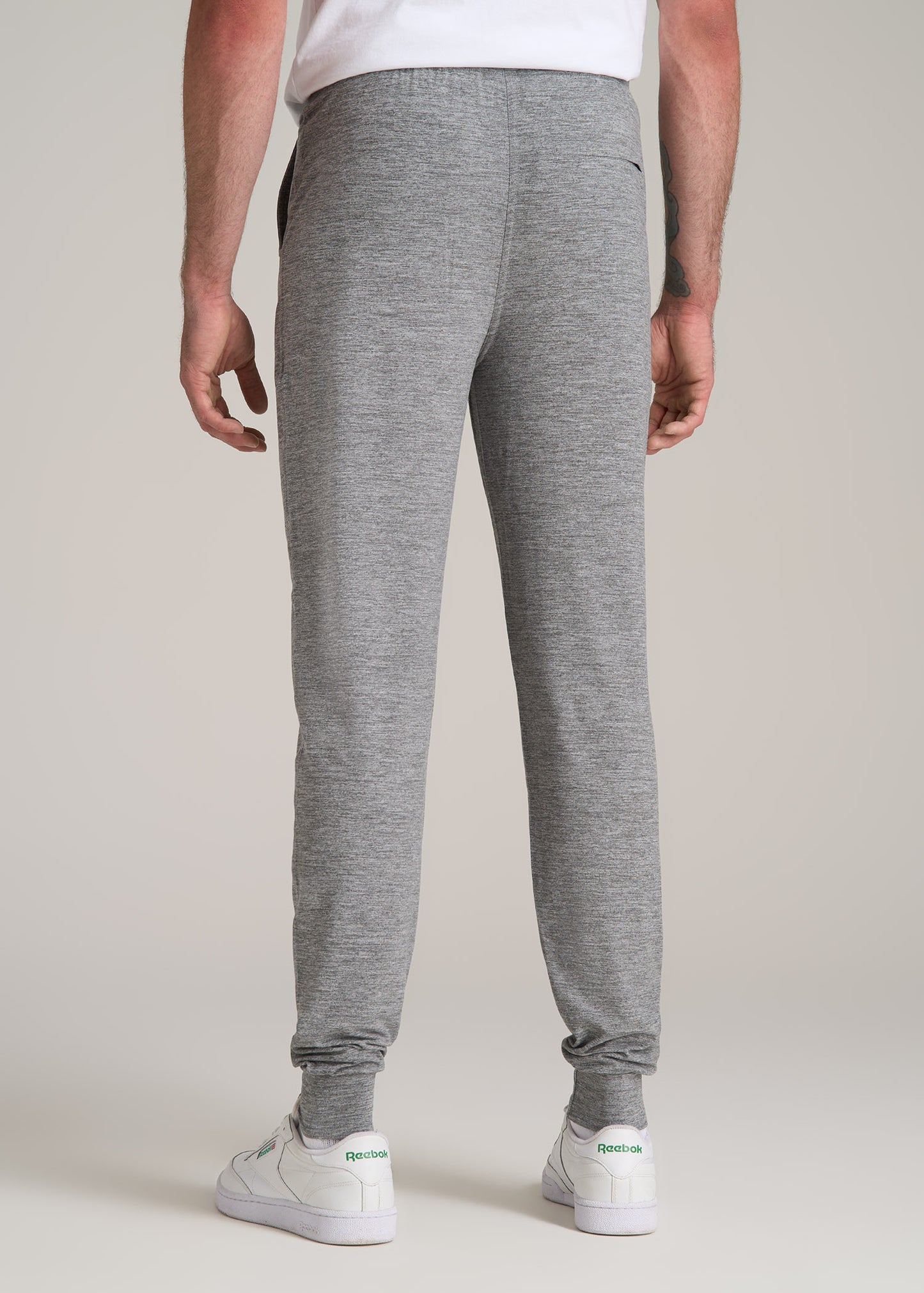 Weekender Stretch Lounge Joggers for Tall Men in Heathered Grey